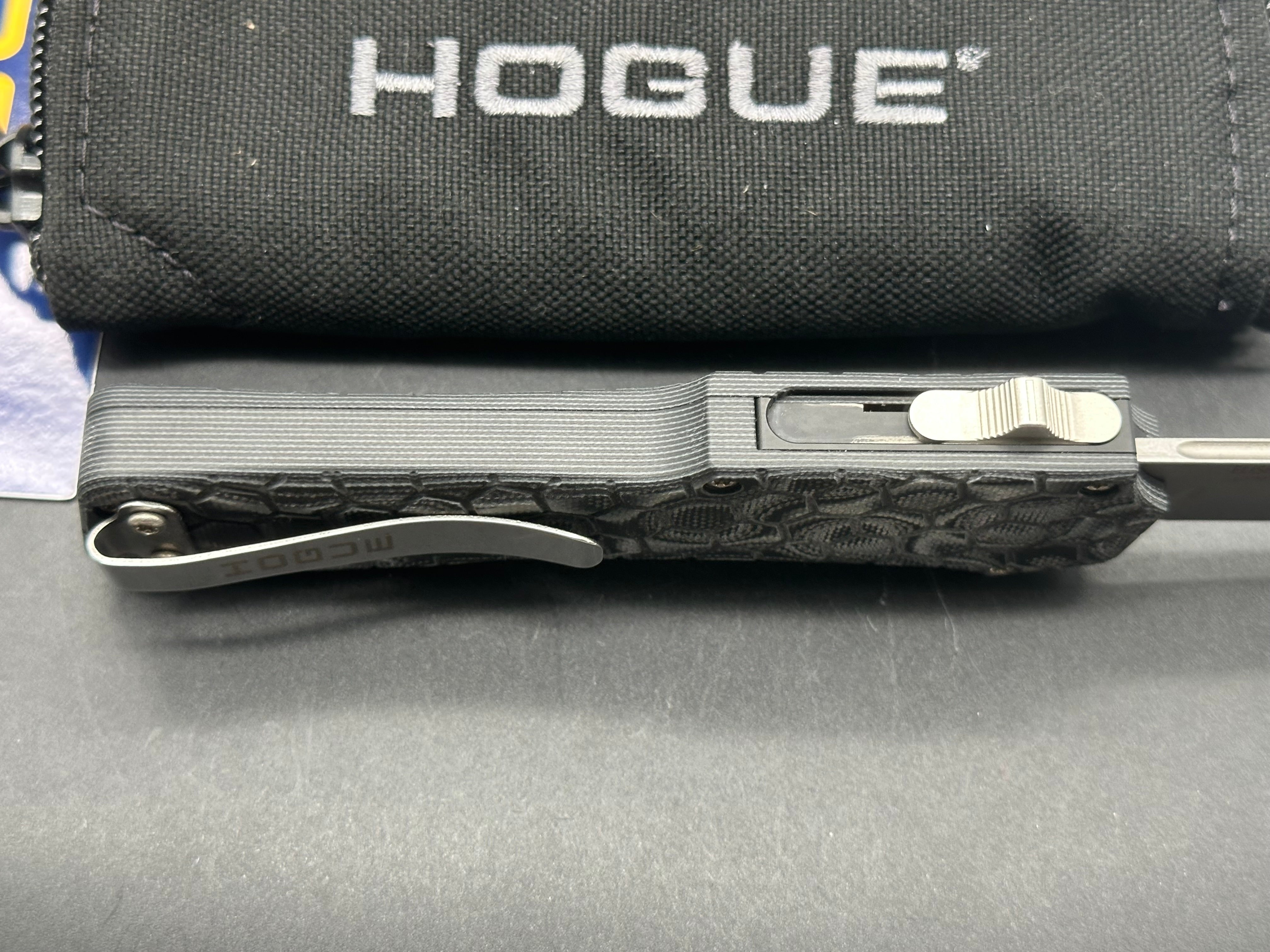 Hogue Compound Tumbled S30V Tanto G-Mascus Black G10 OTF Automatic 34029