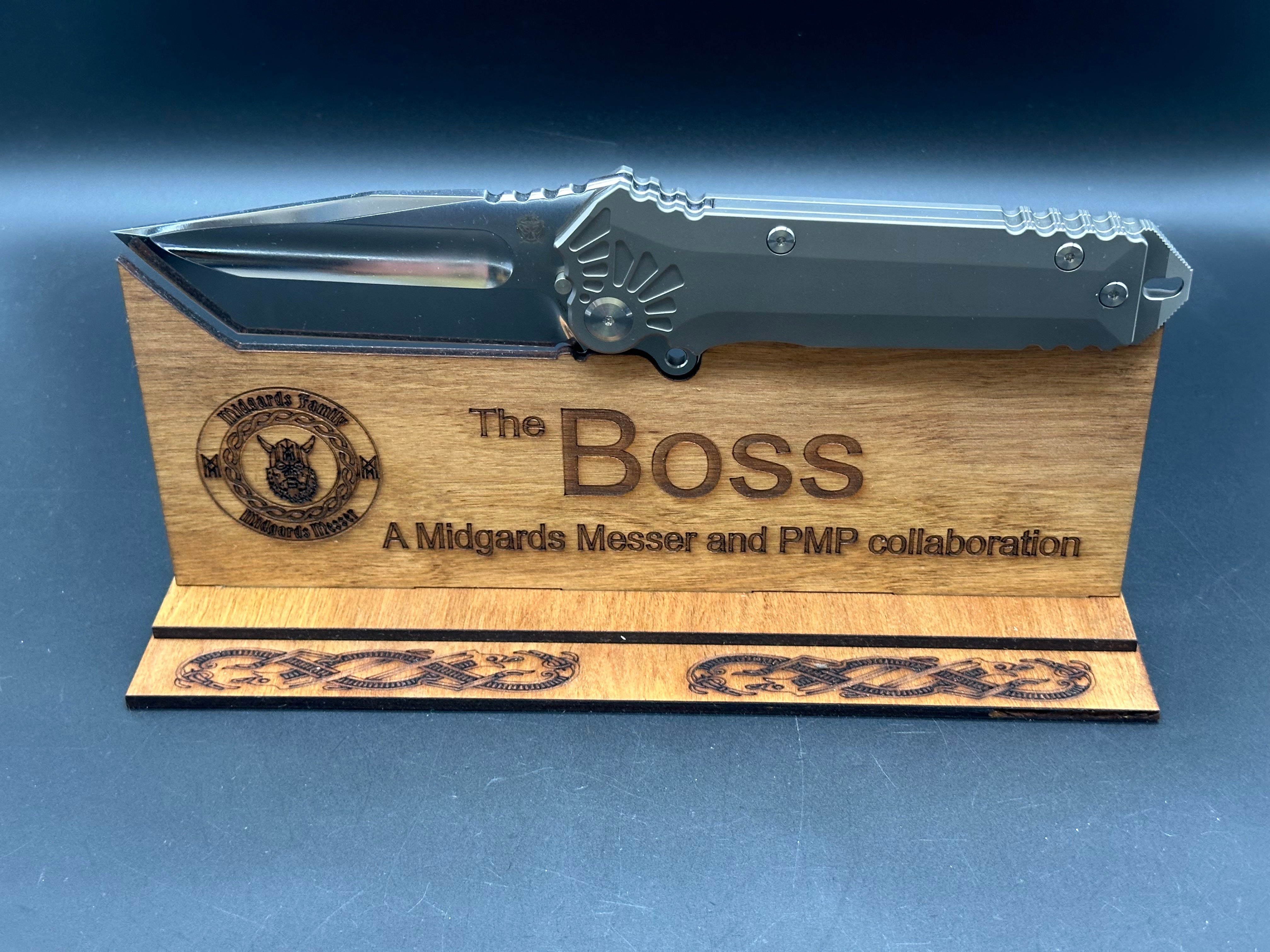 Midgards Messer / PMP Big Boss folder & Stand