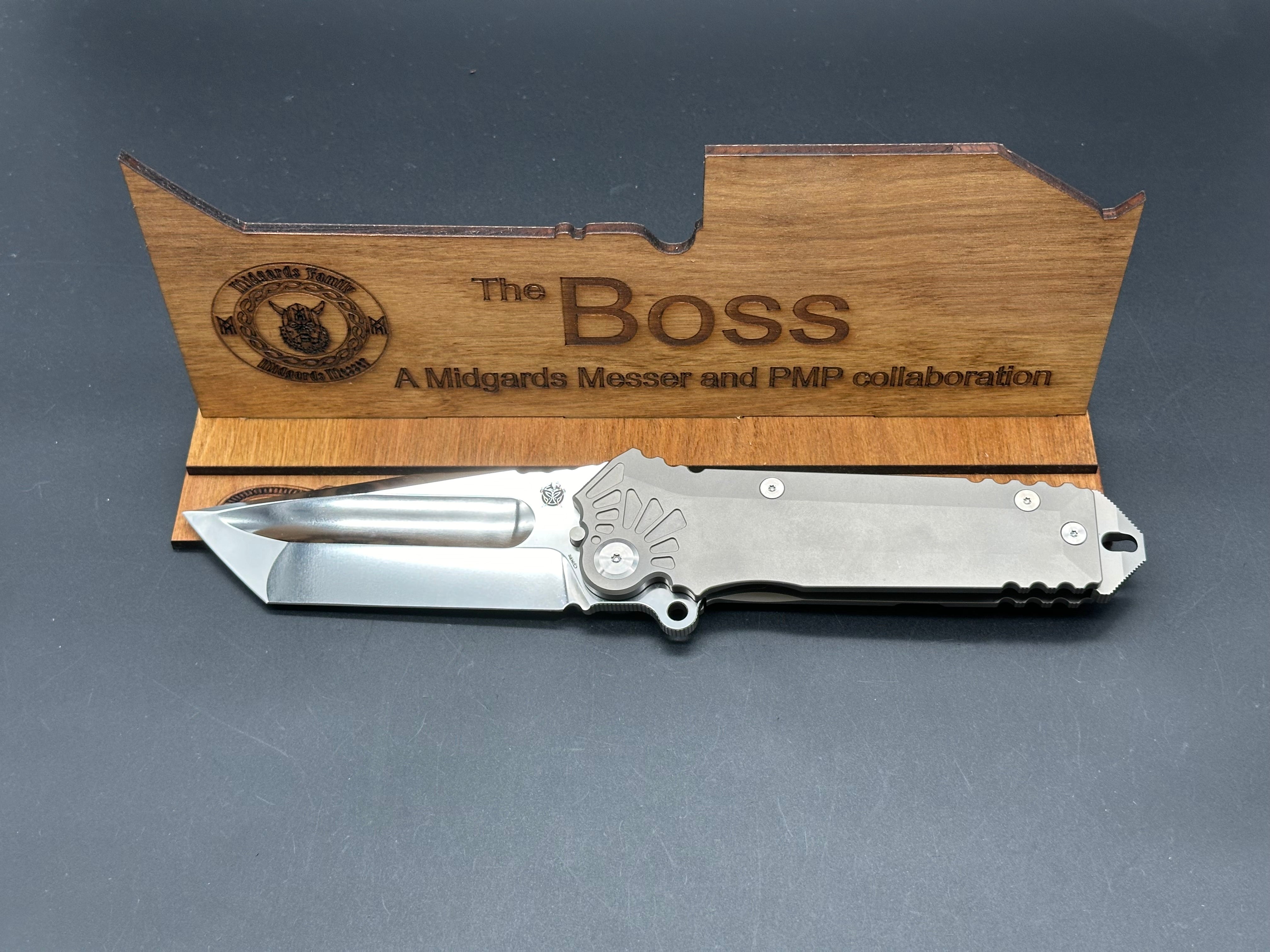 Midgards Messer / PMP Big Boss folder & Stand