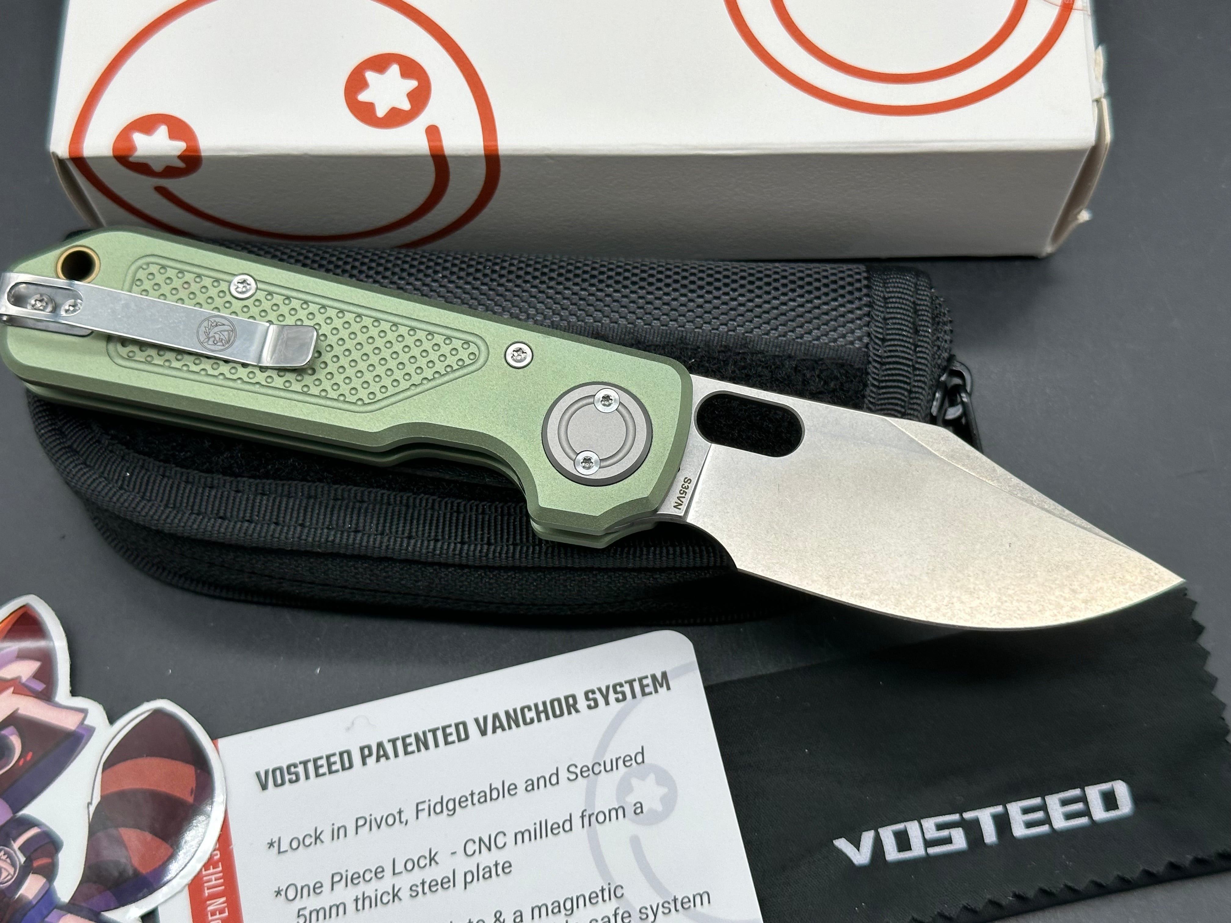 Vosteed Akita Vanchor Lock (2.94" S35VN Blade & Aluminum Handle) - A2403
