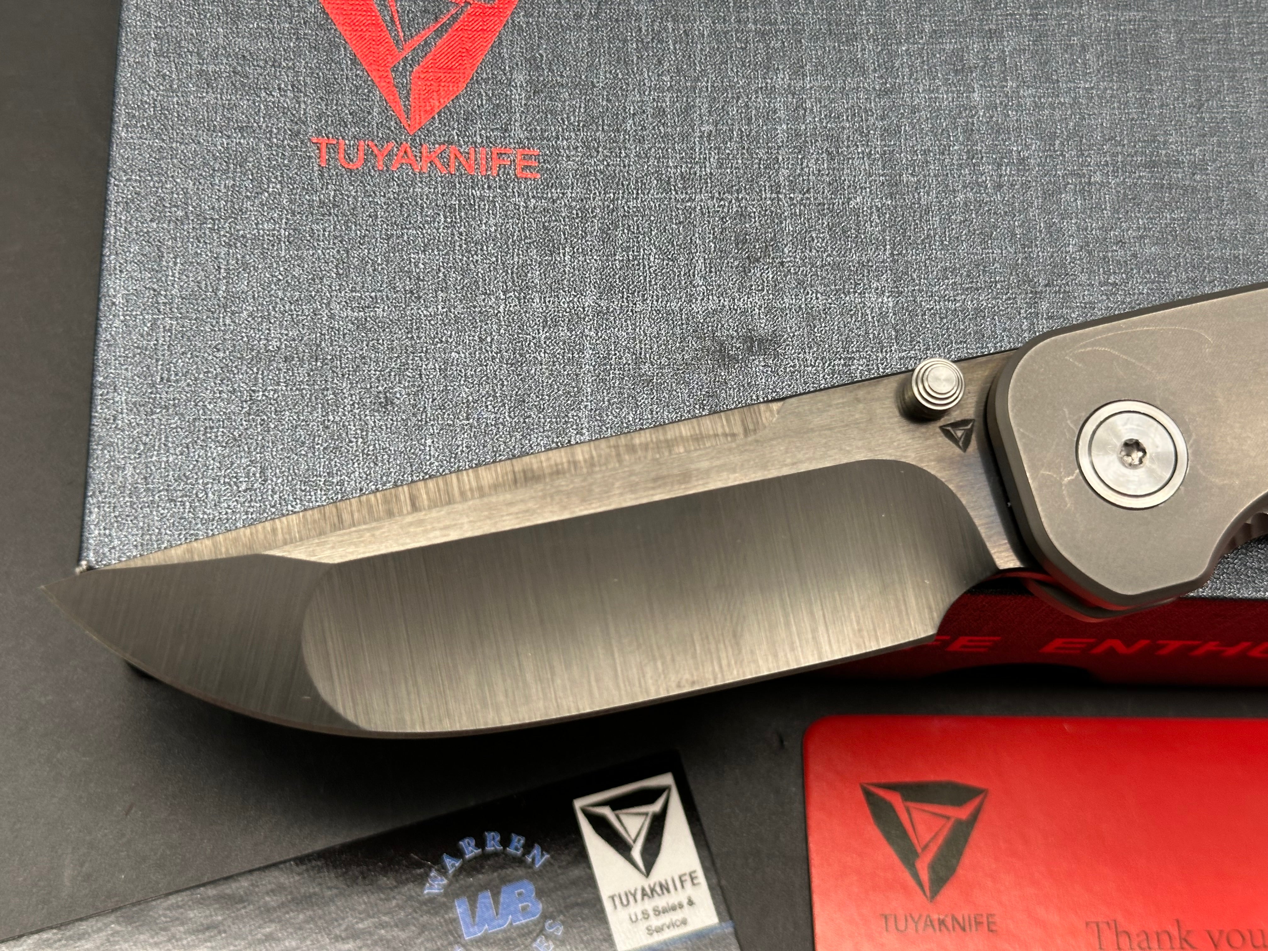 Tuya Wrath V2 M390 blade Ti/Cf scales