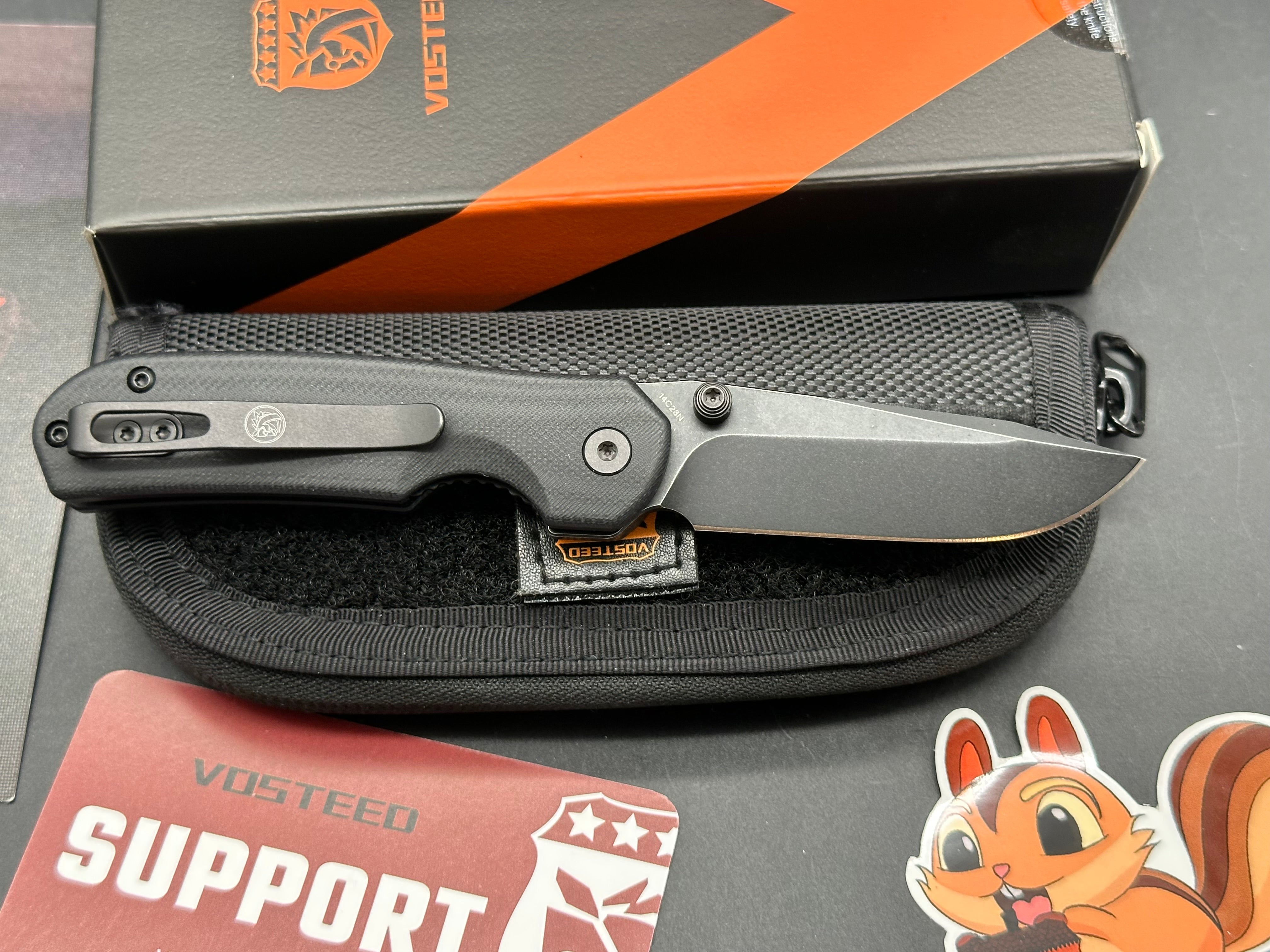 Vosteed Chipmunk - Liner Lock Knife (2.64" 14C28N Blade & G10 Handle)