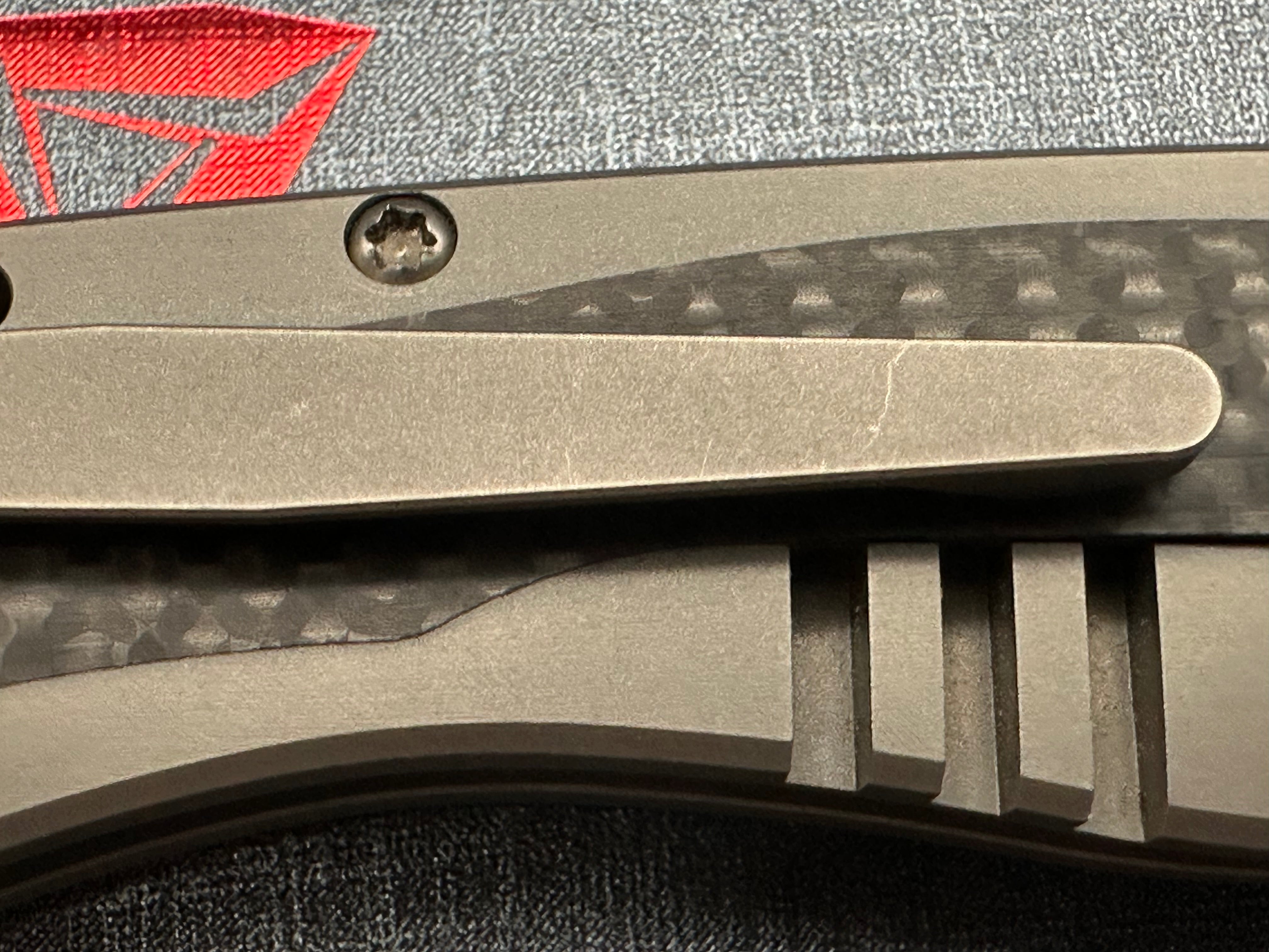 Tuya Wrath V2 M390 blade Ti/Cf scales
