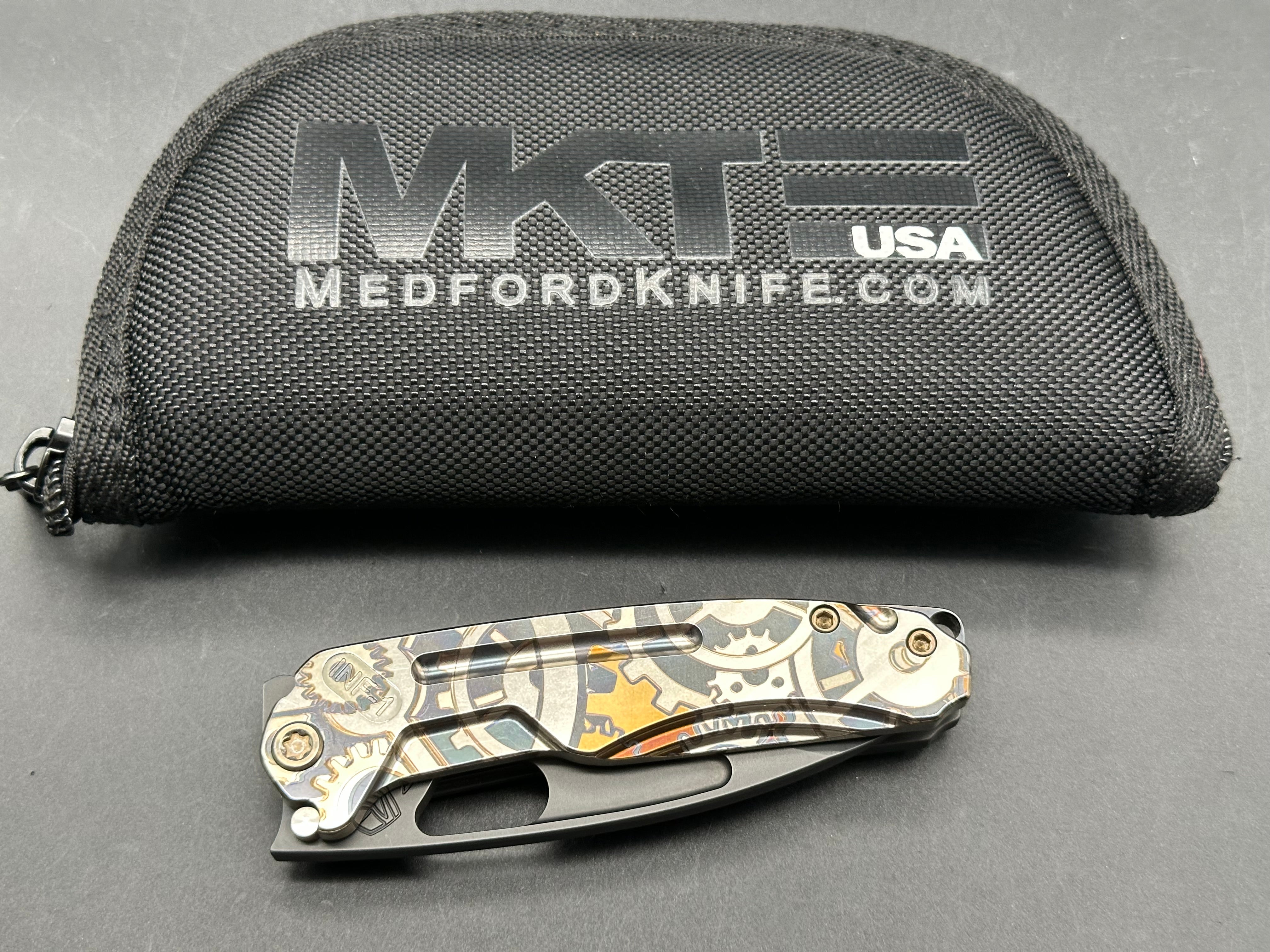 Medford Infraction S45Vn blade Ti scales