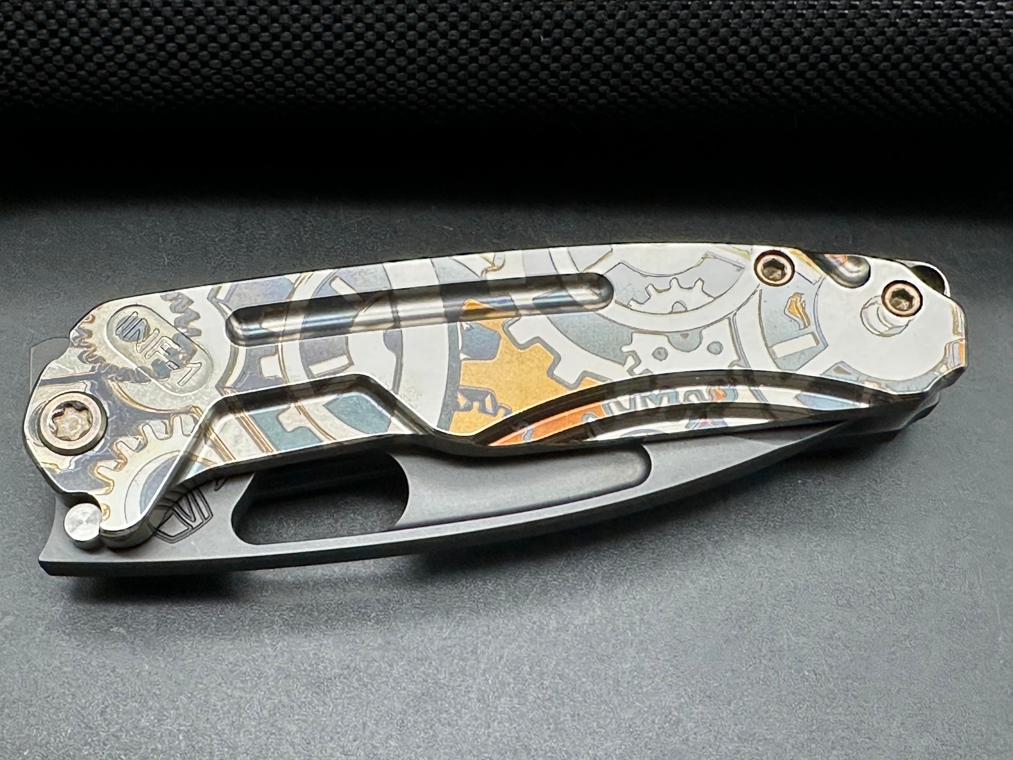 Medford Infraction S45Vn blade Ti scales