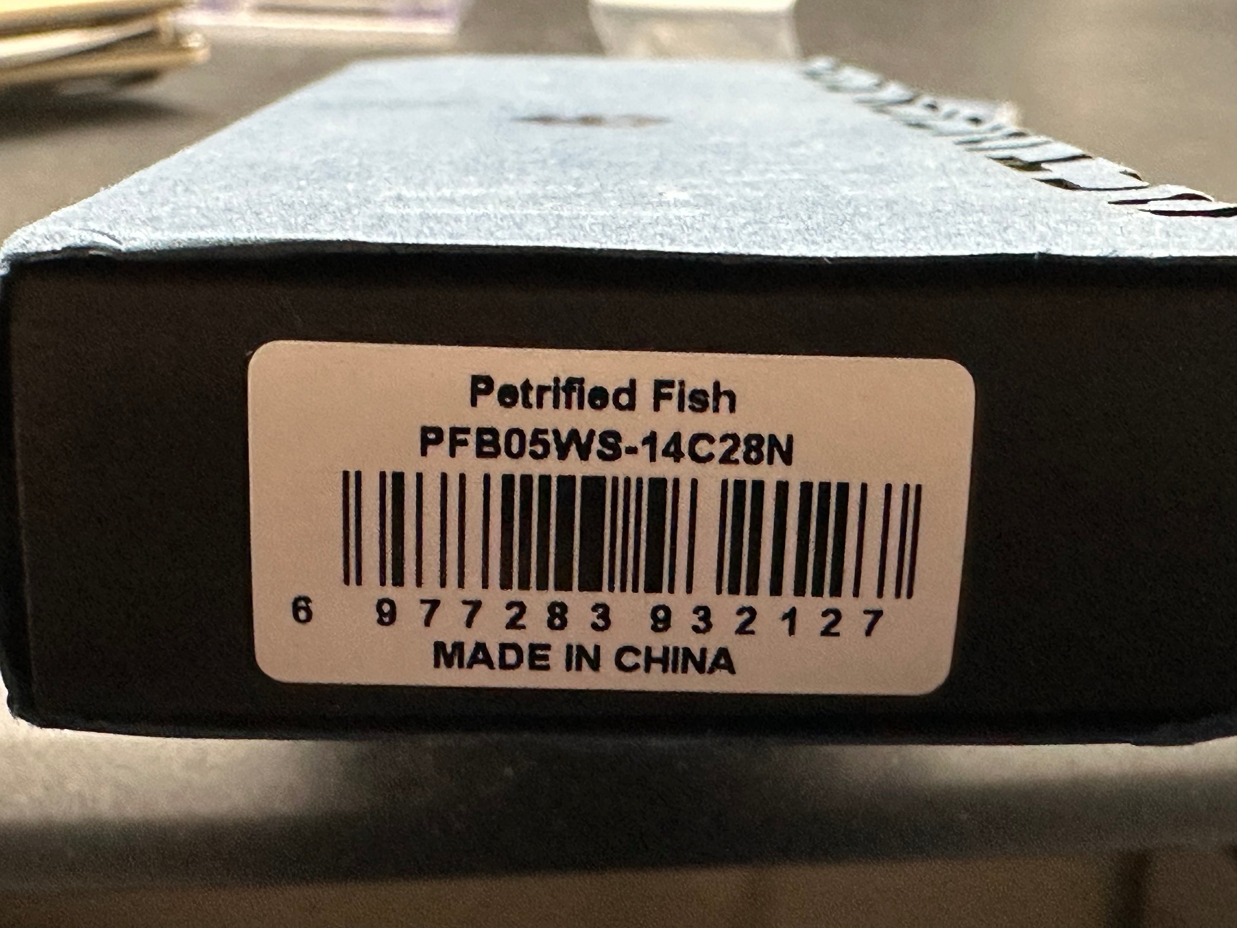 Petrified Fish PFB05 Tunny , 3.86" 14C28N Steel Blade, G10