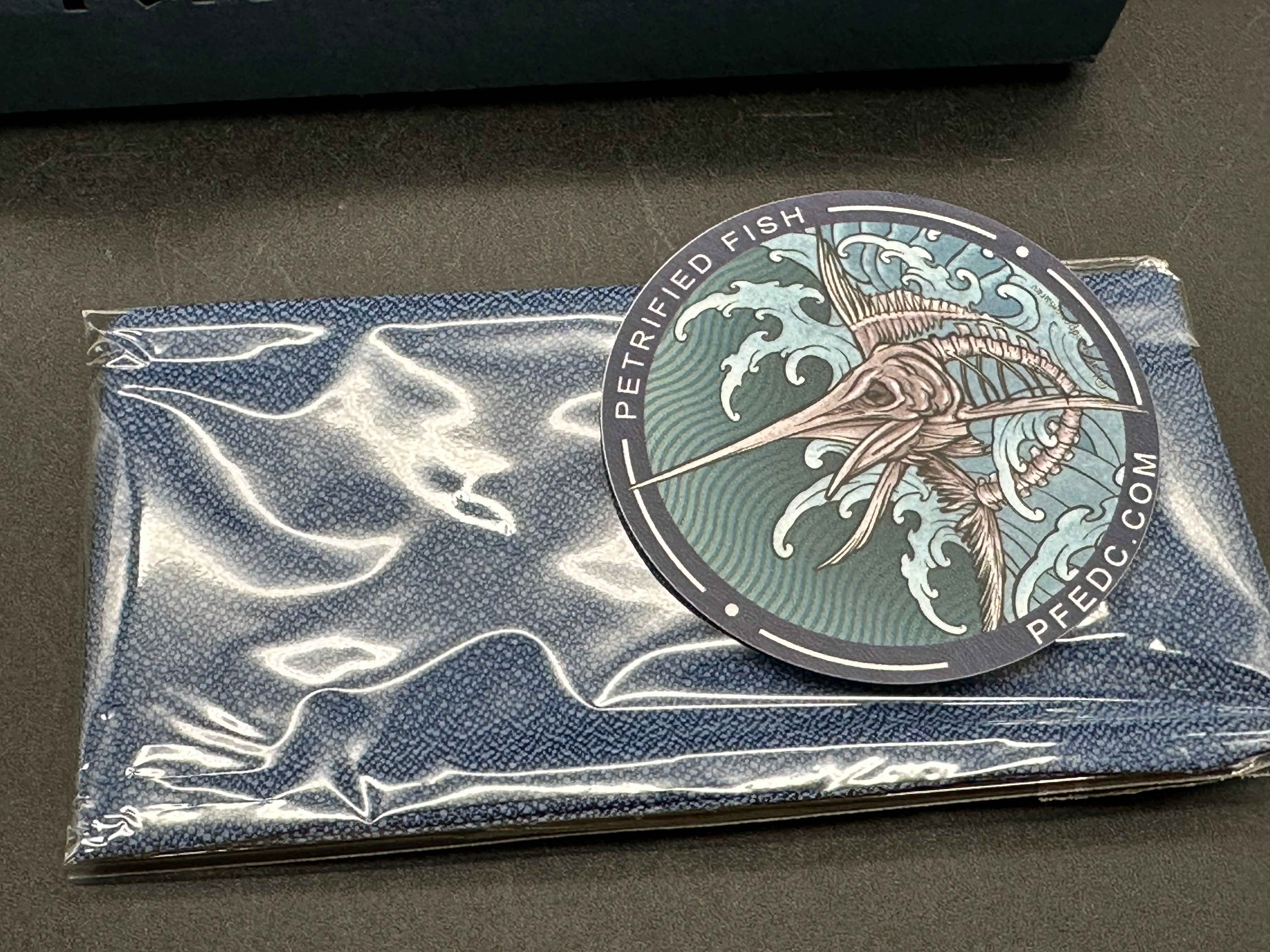 Petrified Fish PFB05 Tunny , 3.86" 14C28N Steel Blade, G10