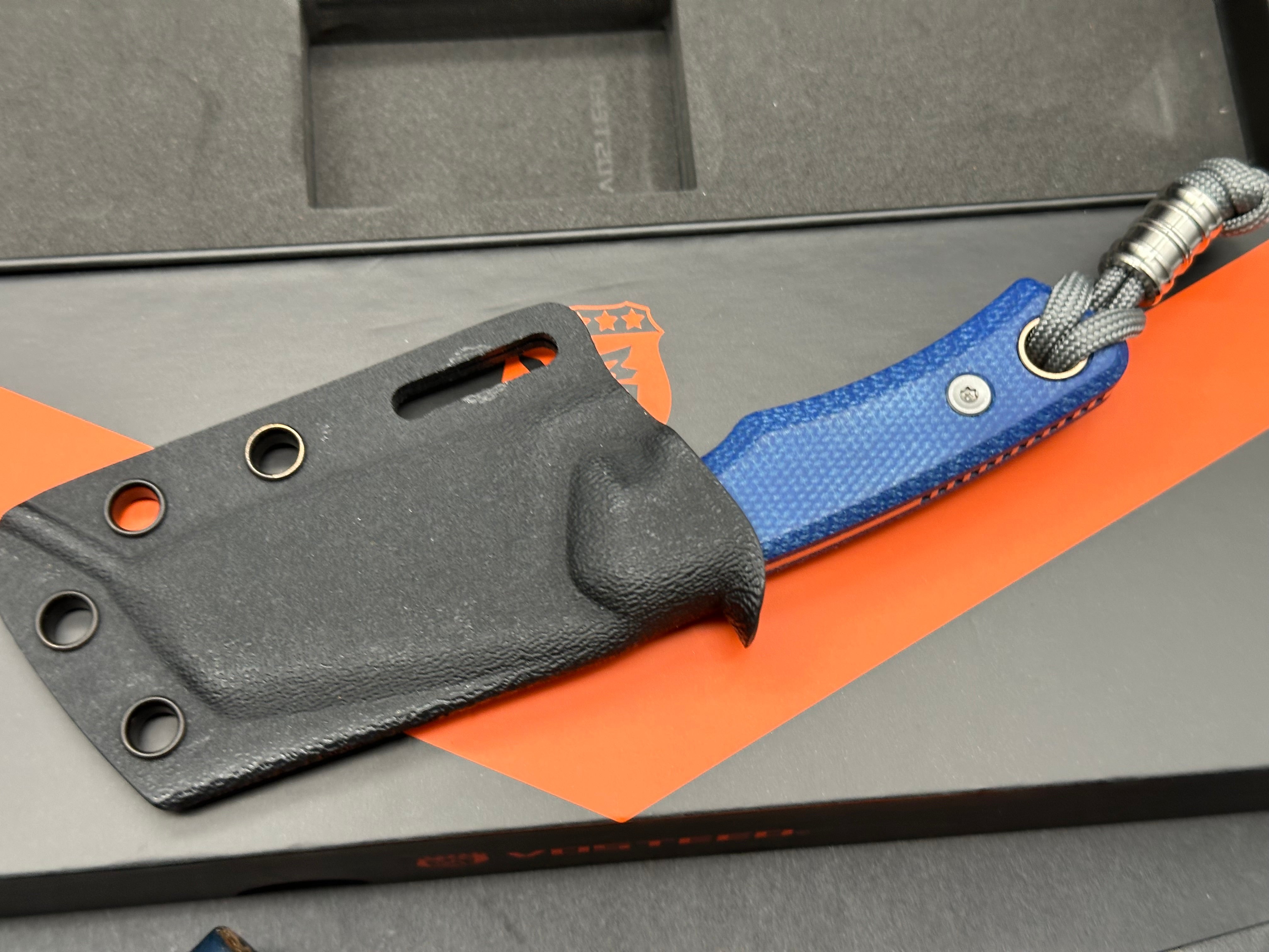 Vosteed Marmoset fixed blade knife w/custom sheath