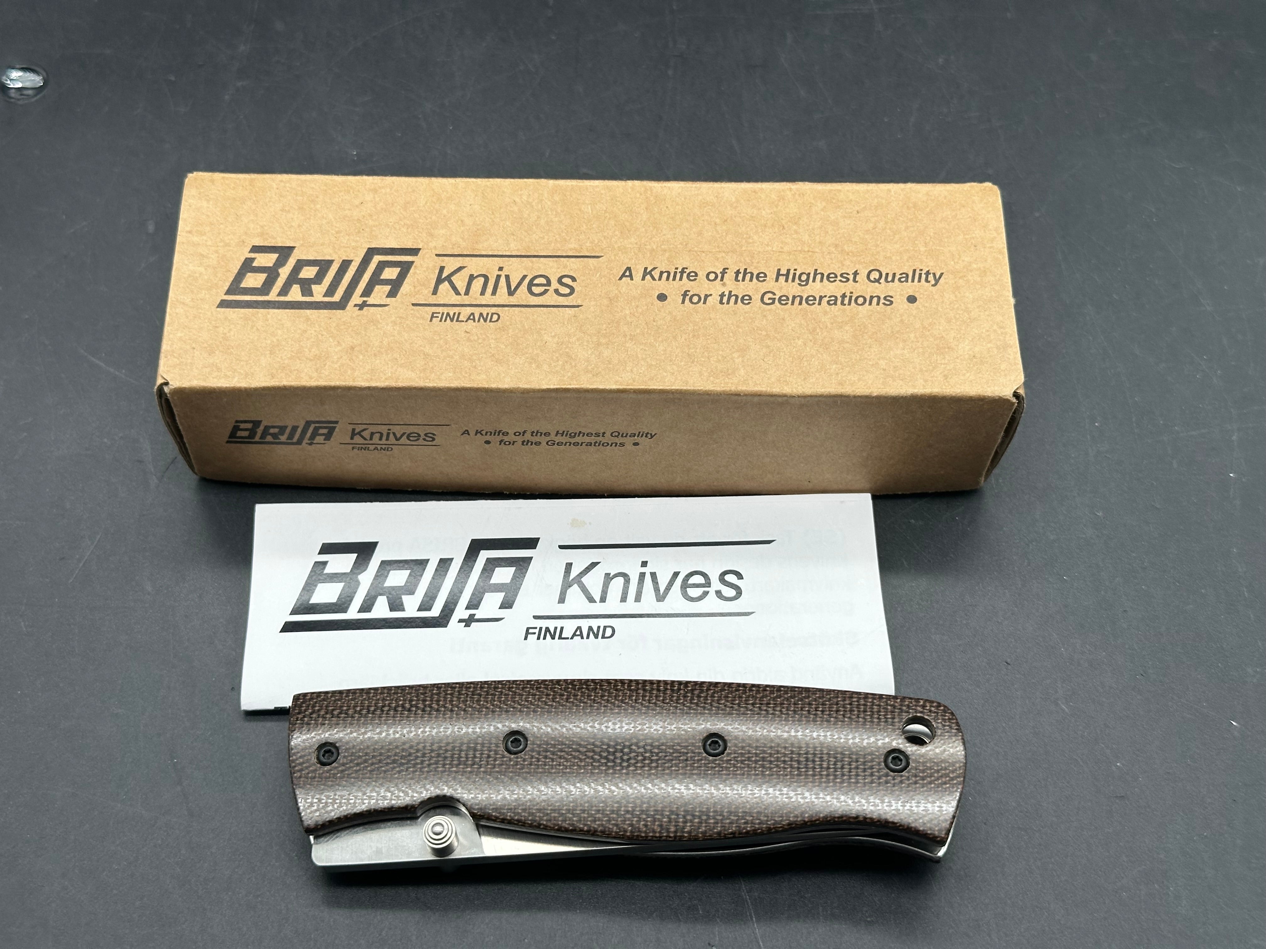 Brisa Burk 75 folding knife S30V blade