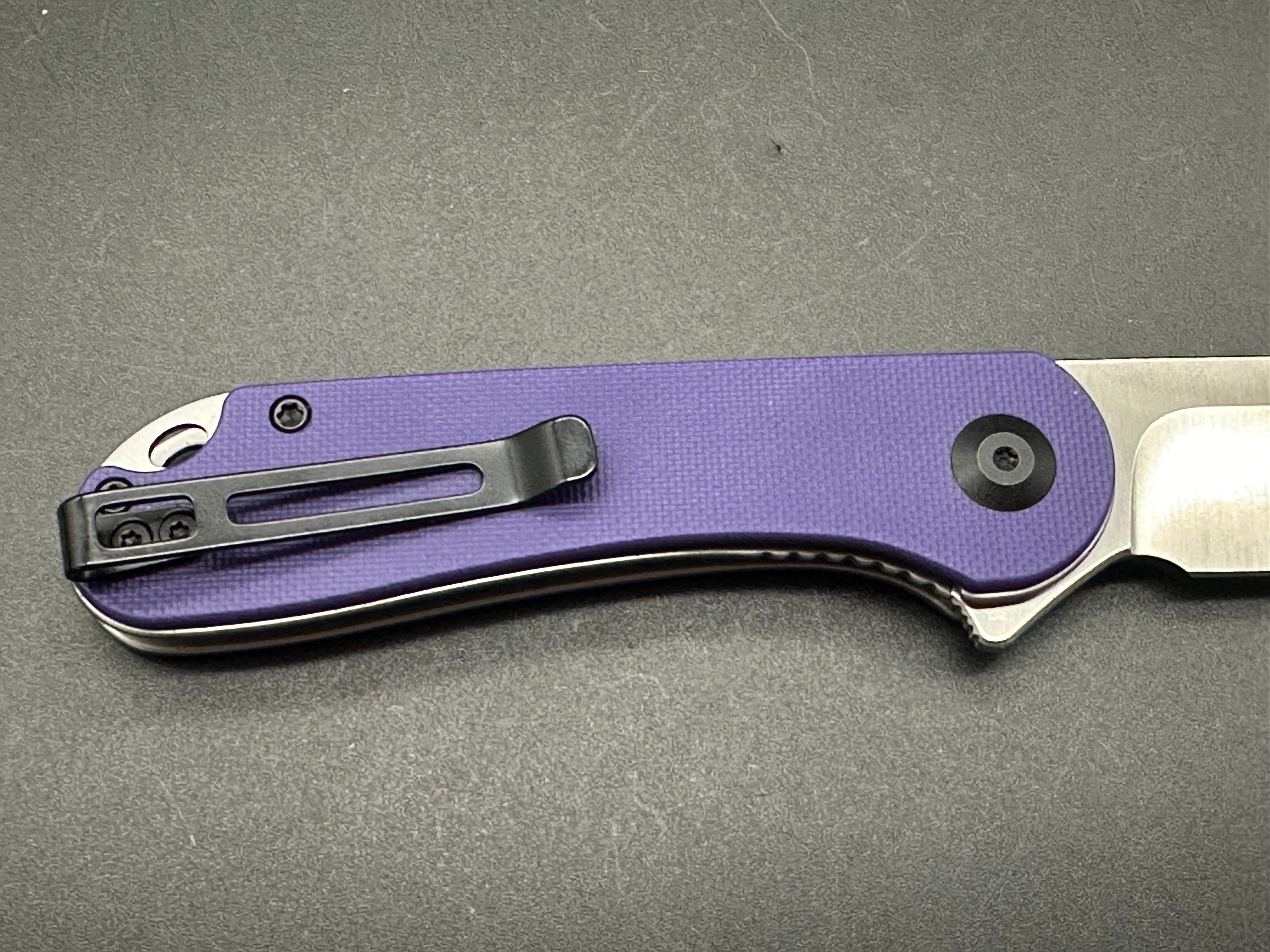 CIVIVI Elementum Liner Lock Knife Purple G-10 (2.9" Satin D2)