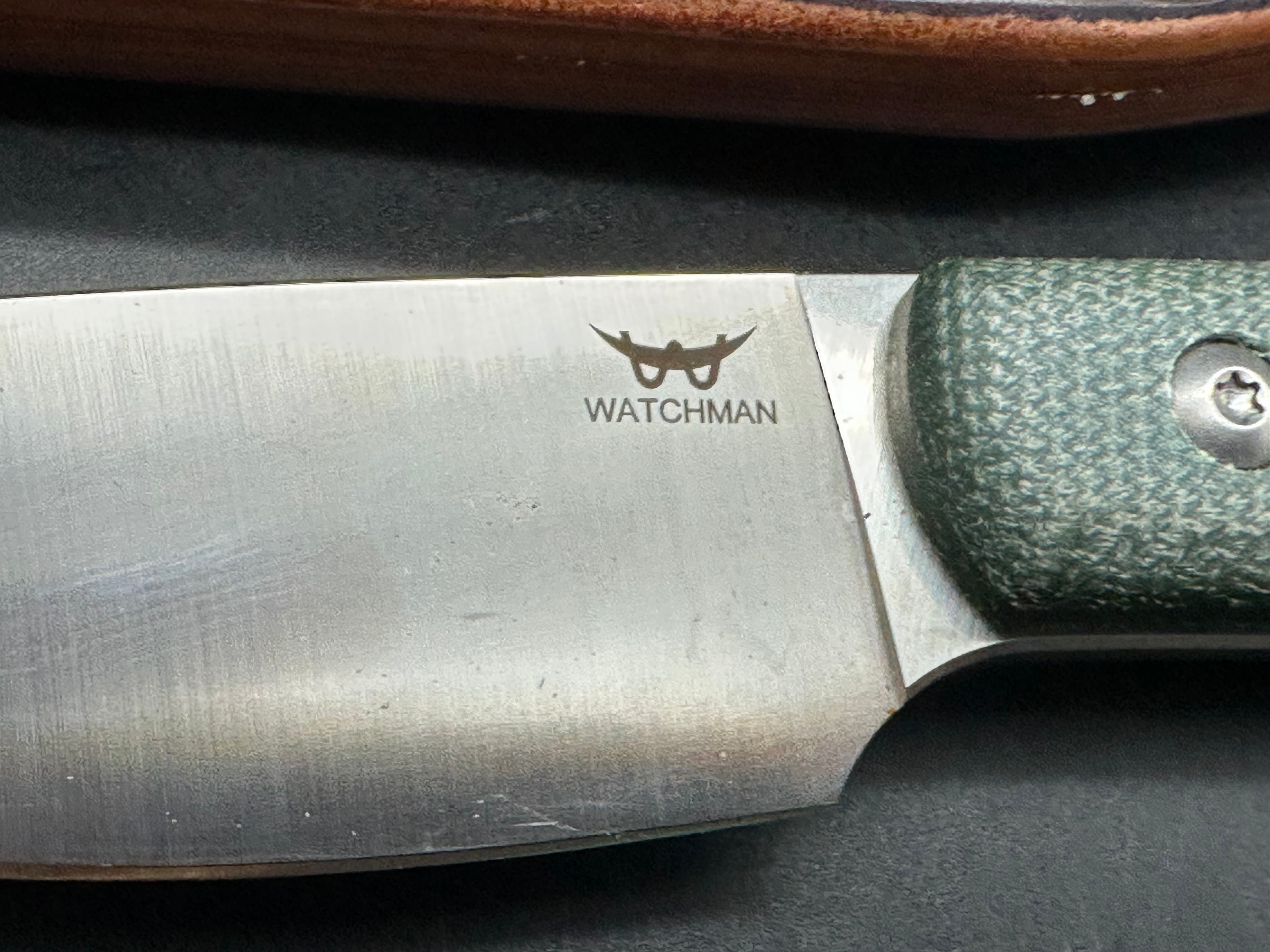 Watchman Fixed blade knife 14C28N / micarta / custom sheath