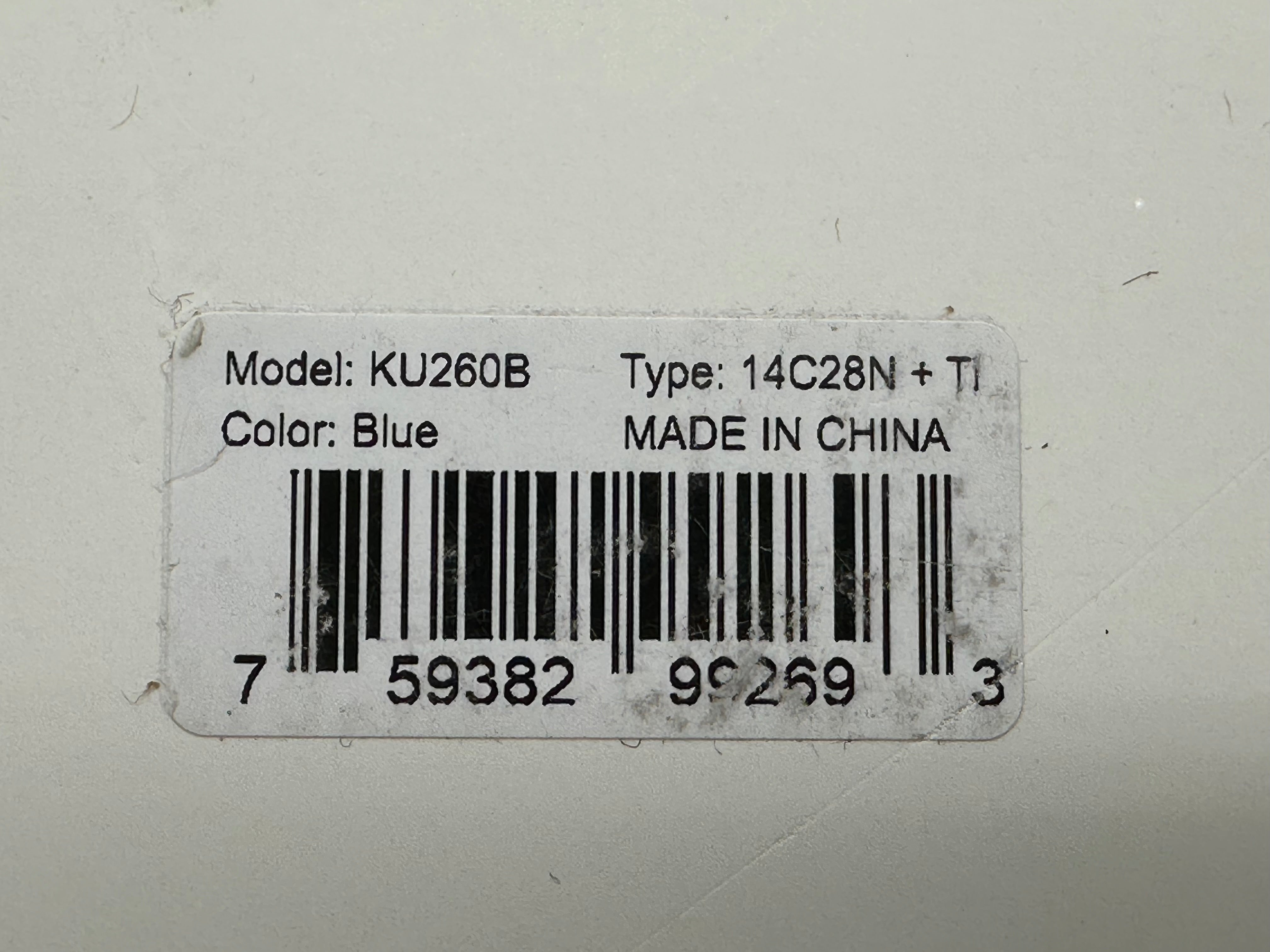 Kubey Sylow Blue Titanium Handle 3.46 14C28N Blade