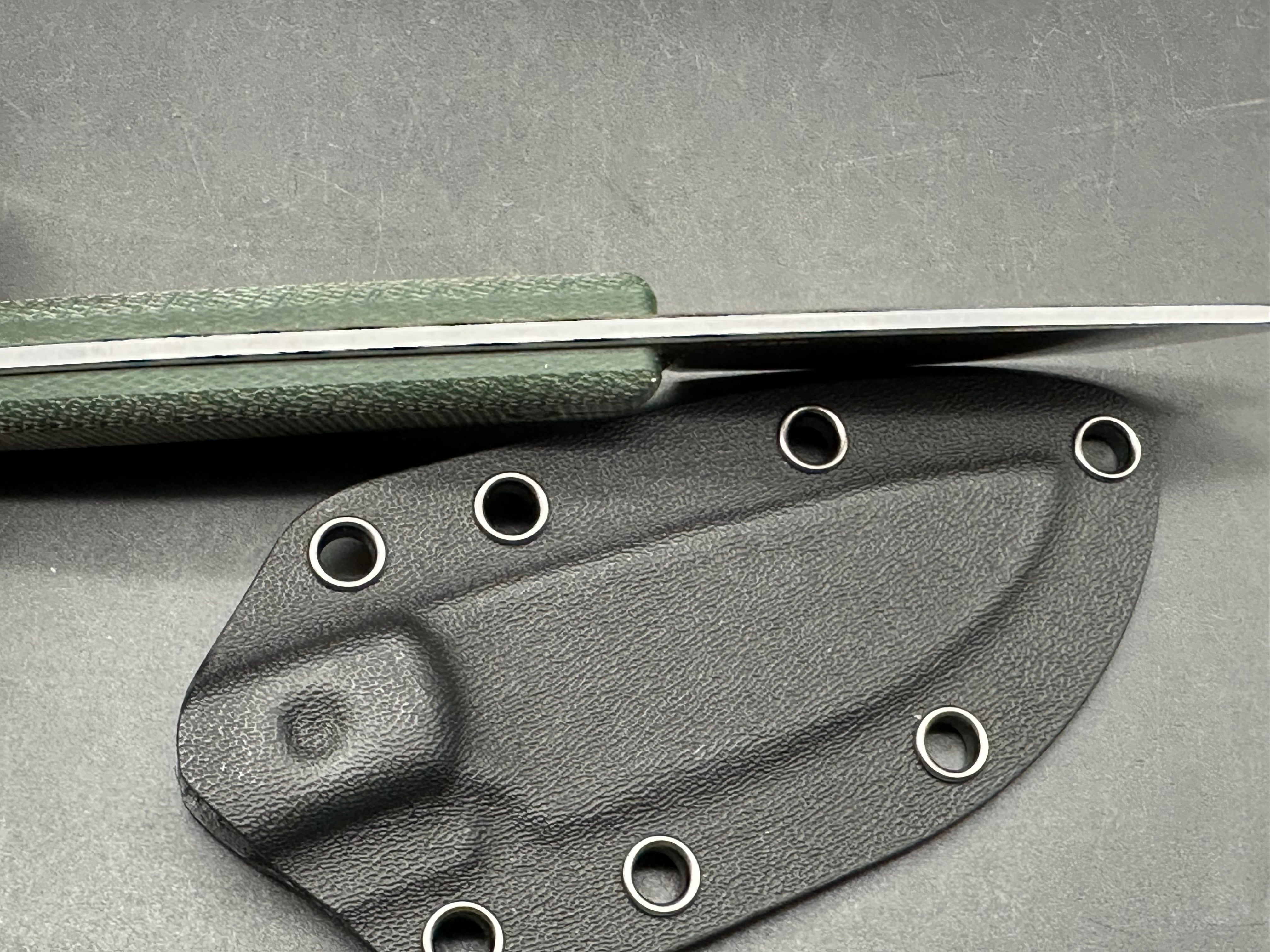 Watchman Fixed blade knife 14C28N / micarta / custom sheath
