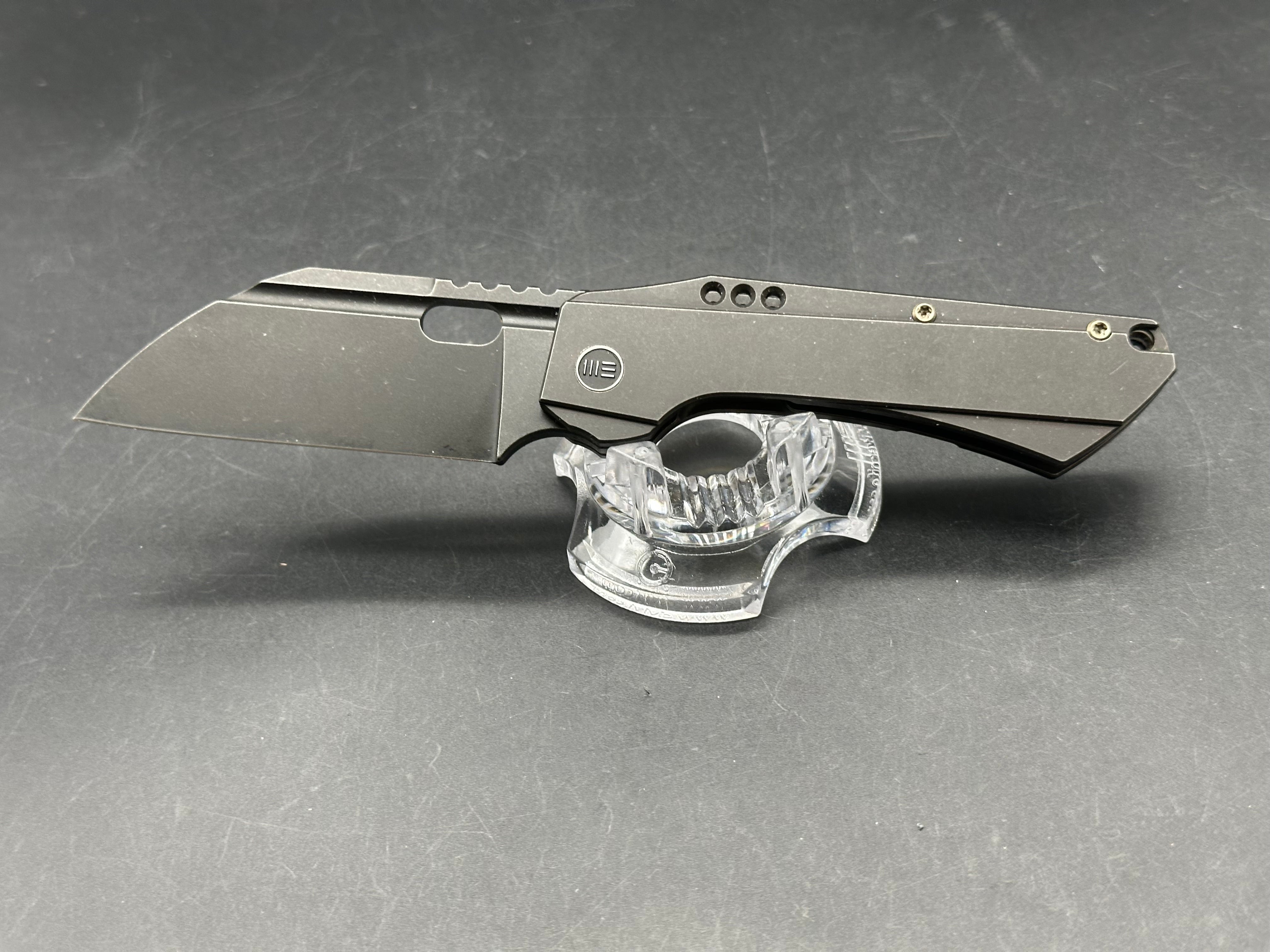 WE Knife Co. Roxi 3 Frame Lock Knife Black Titanium (3.1" Black S35VN)