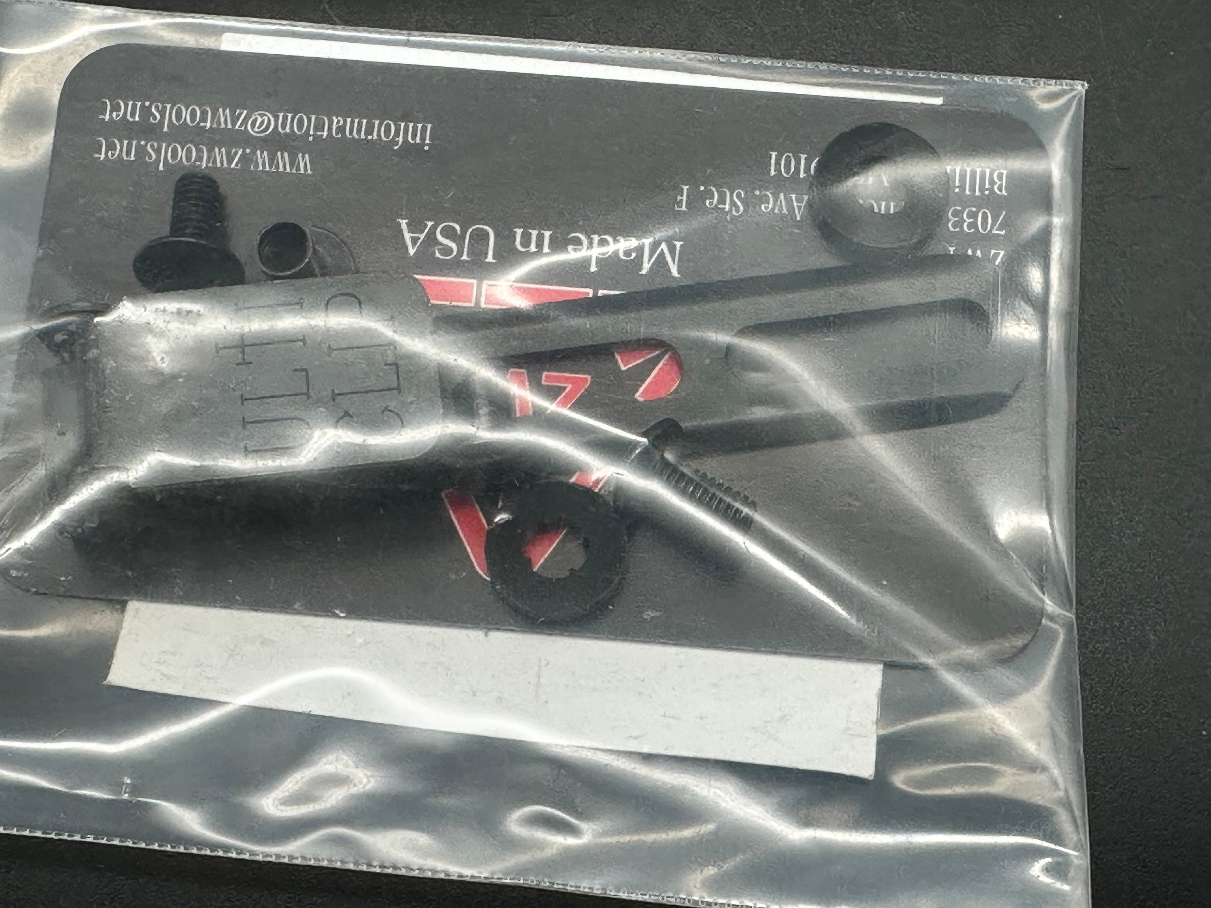 Zach Wood Custom Tools Mini Terror Bird Black Cerakote Fixed Blade with Ulticlip Sheath