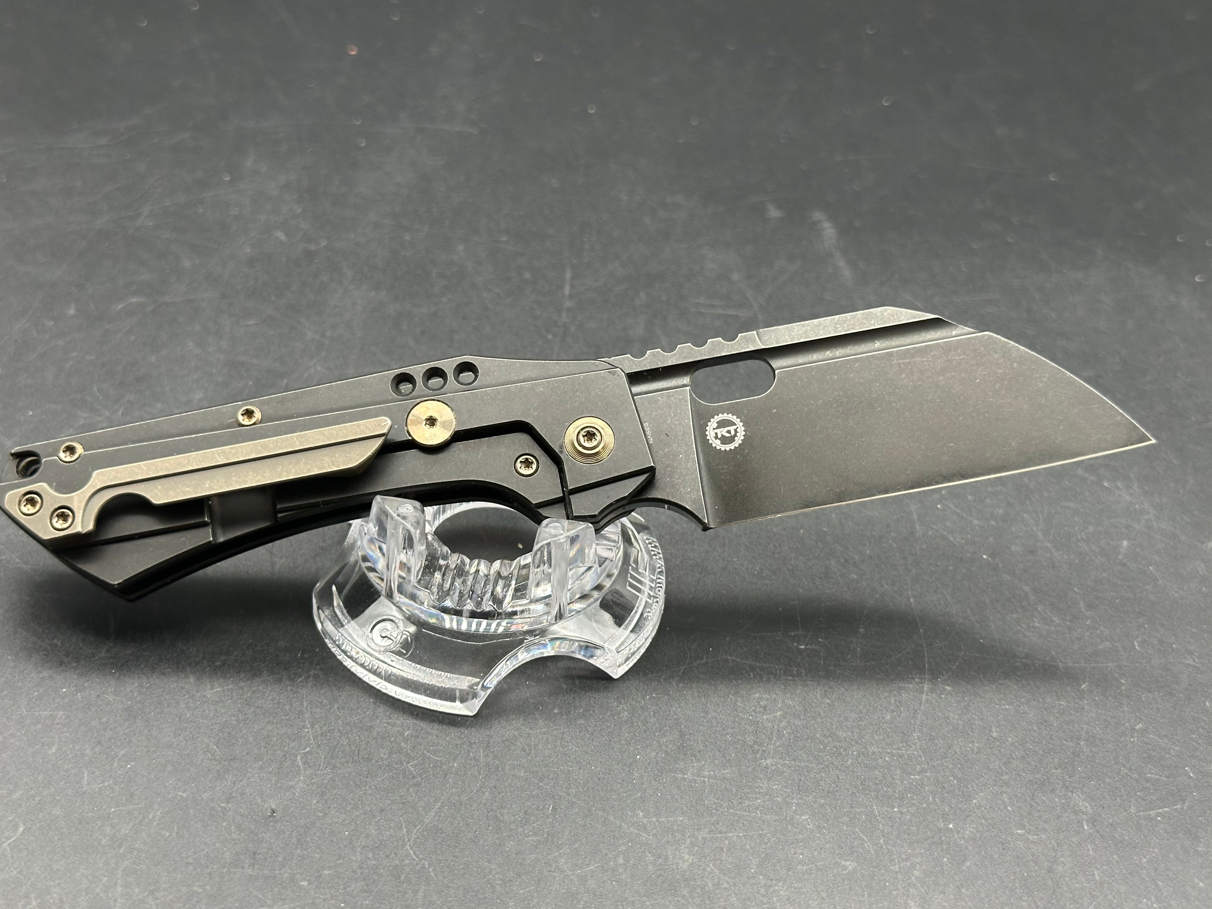 WE Knife Co. Roxi 3 Frame Lock Knife Black Titanium (3.1" Black S35VN)