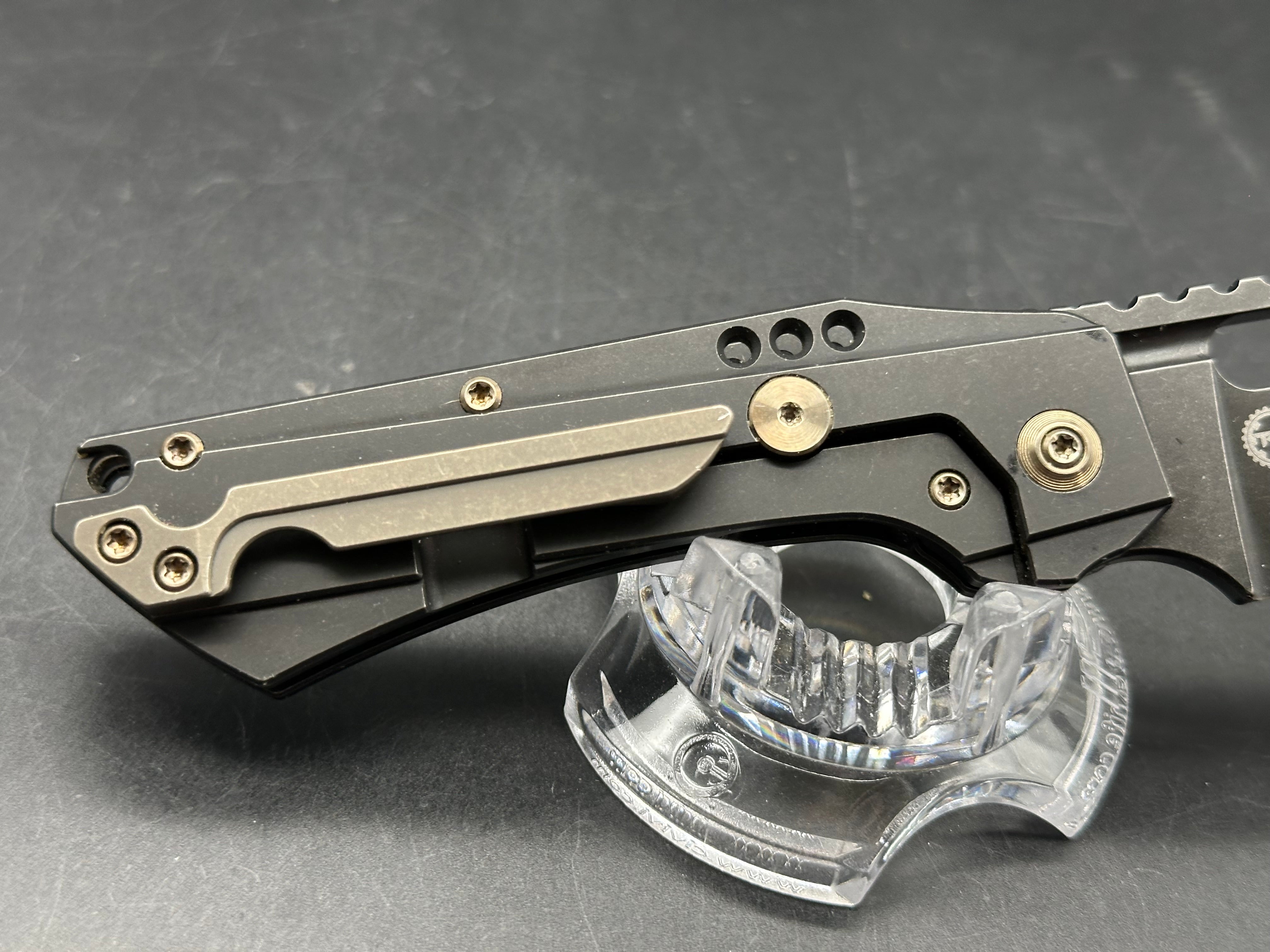 WE Knife Co. Roxi 3 Frame Lock Knife Black Titanium (3.1" Black S35VN)