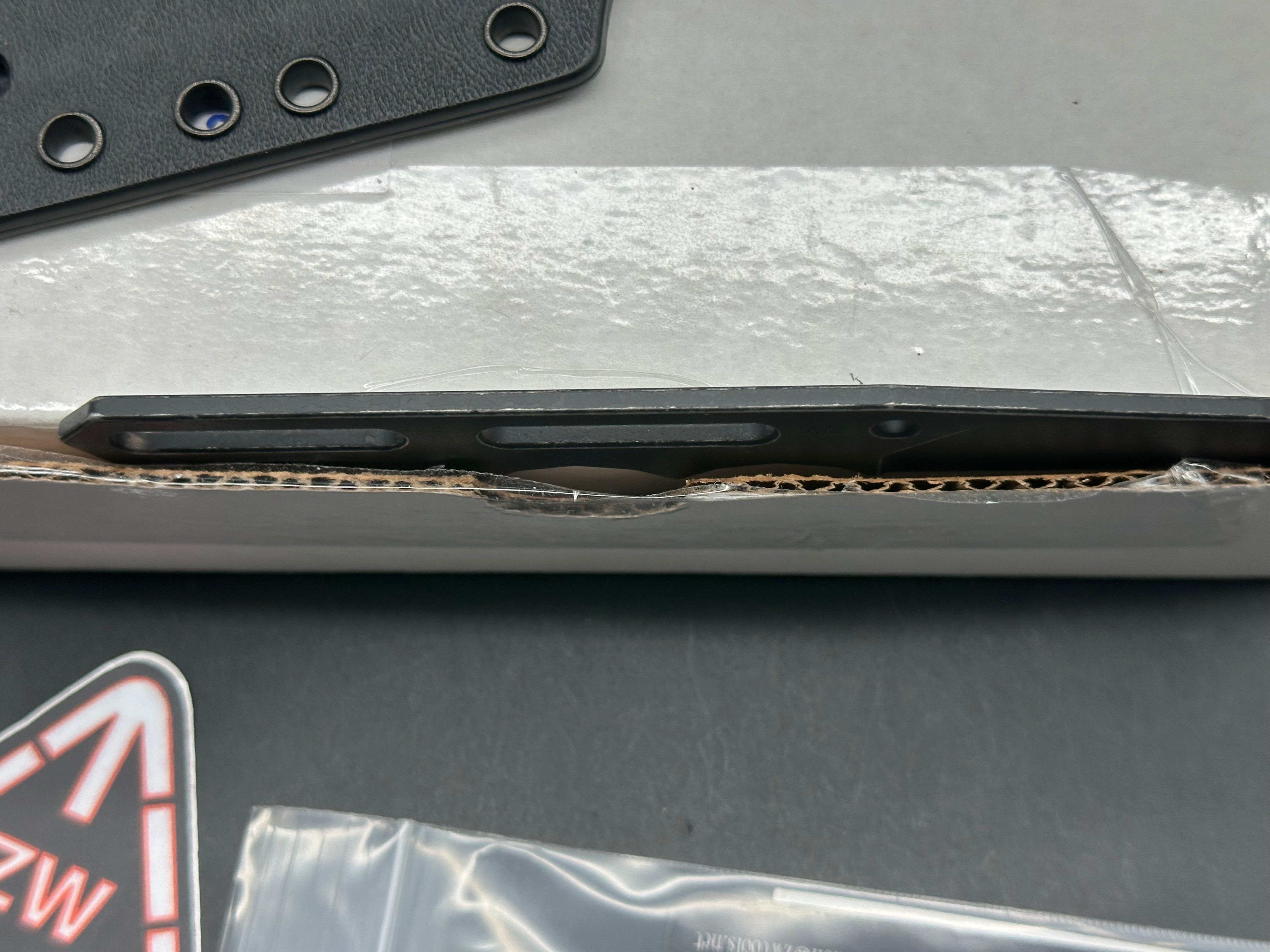 Zach Wood Custom Tools Mini Terror Bird Black Cerakote Fixed Blade with Ulticlip Sheath