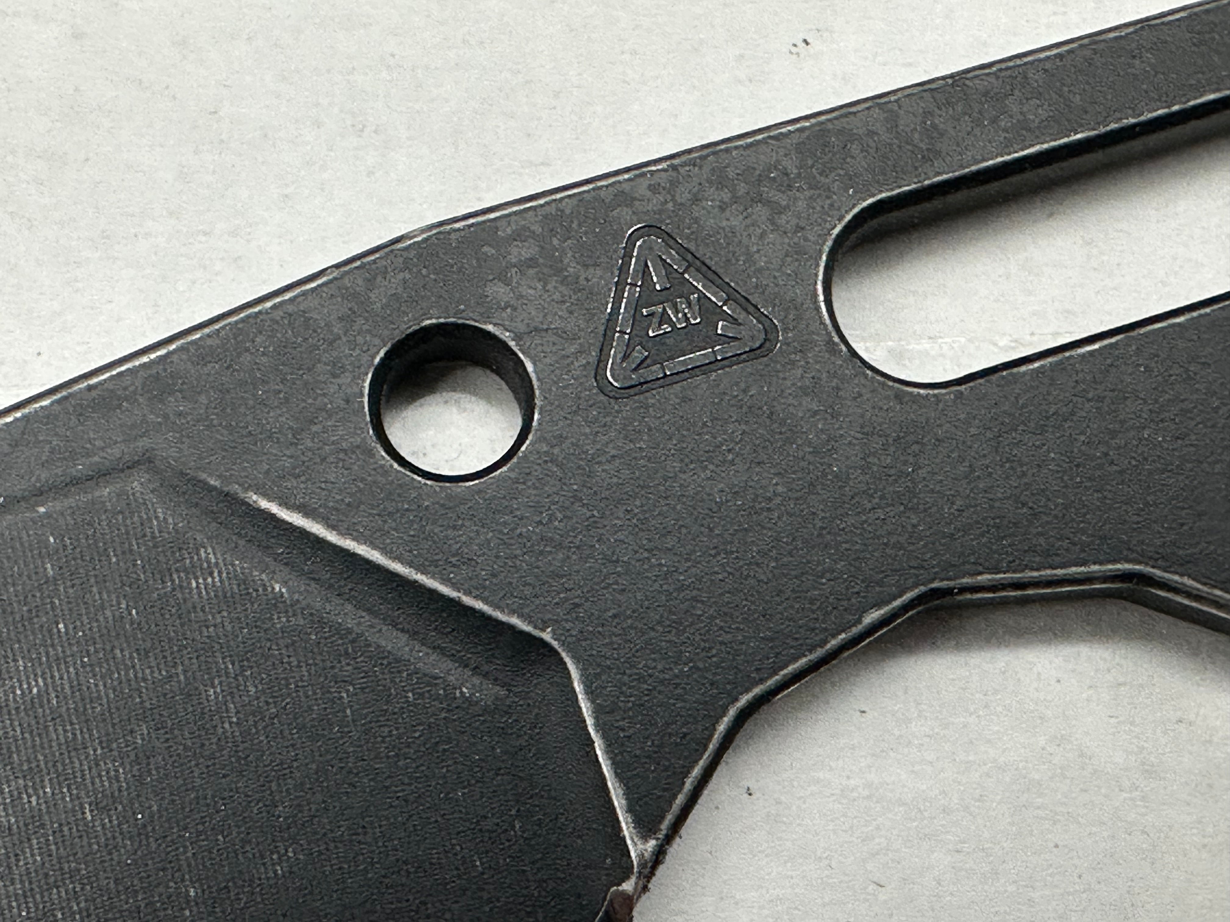 Zach Wood Custom Tools Mini Terror Bird Black Cerakote Fixed Blade with Ulticlip Sheath