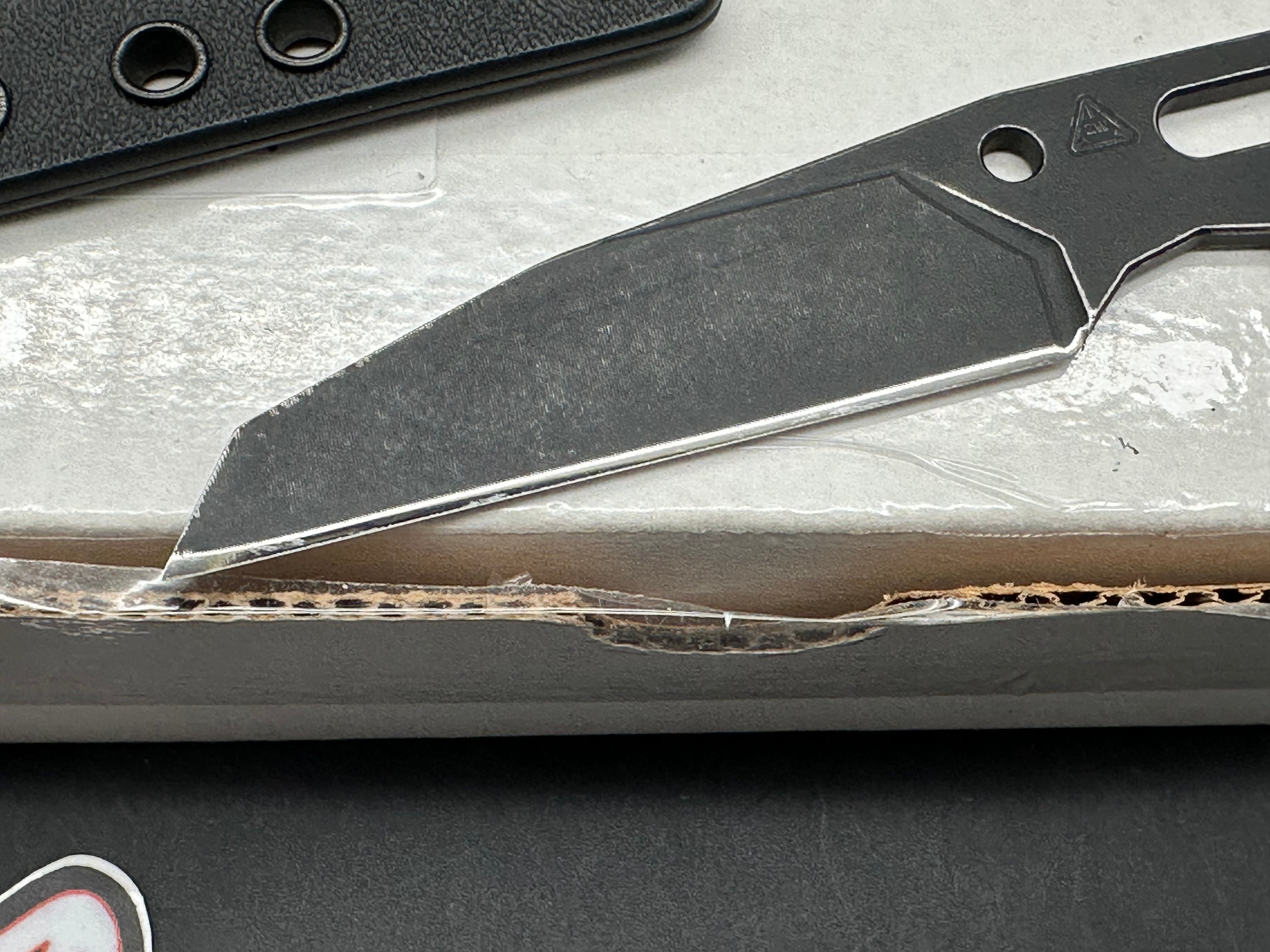 Zach Wood Custom Tools Mini Terror Bird Black Cerakote Fixed Blade with Ulticlip Sheath