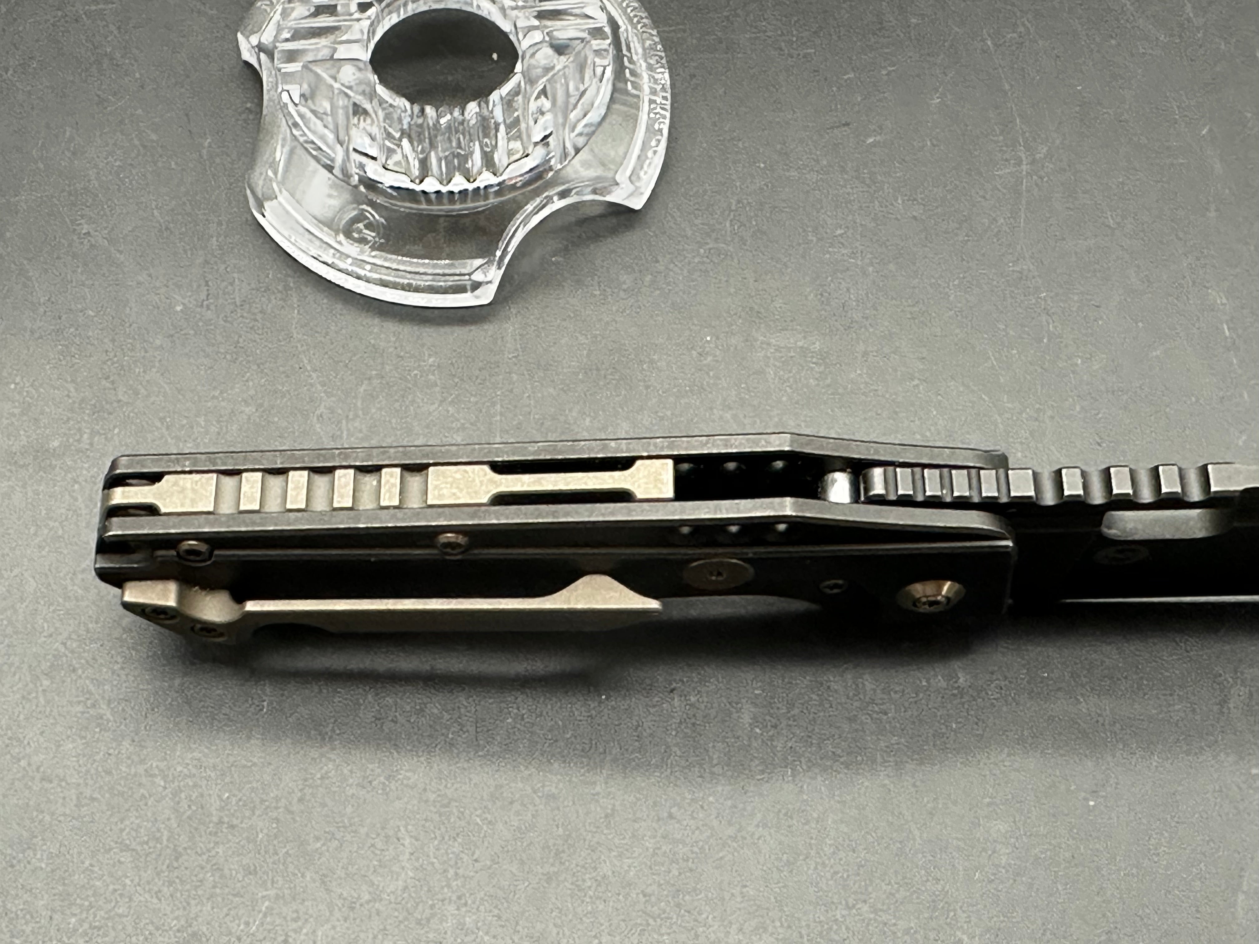 WE Knife Co. Roxi 3 Frame Lock Knife Black Titanium (3.1" Black S35VN)