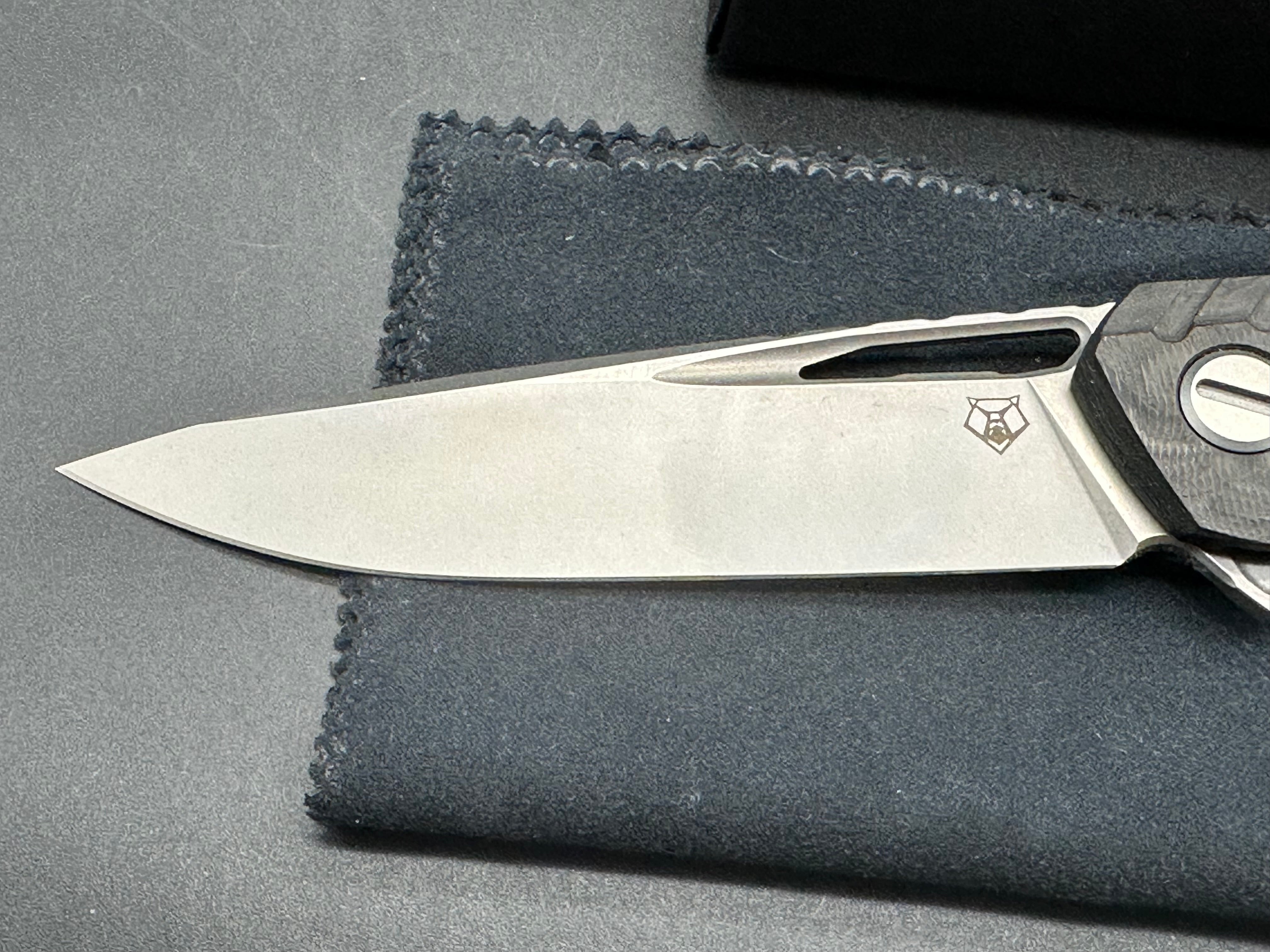 Shirogorov 111 GEN 5.1 – M390 BLADE – MARBLE CARBON FIBER HANDLE – MRBS