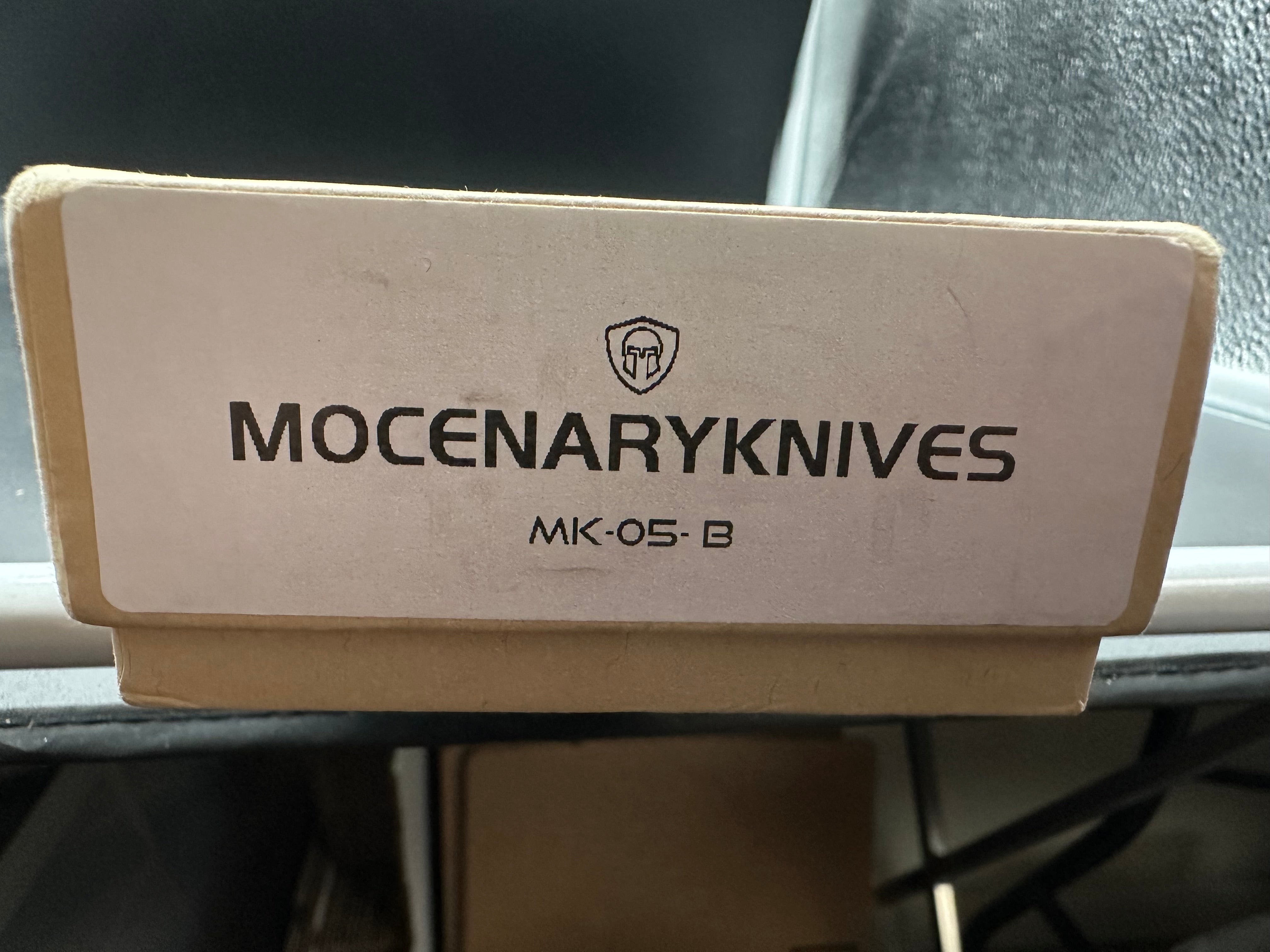 Mocenary Knives - MK-05 (toolless construction)/Black DLC Ti Handle/Tanto/Black DLC Bohler M390
