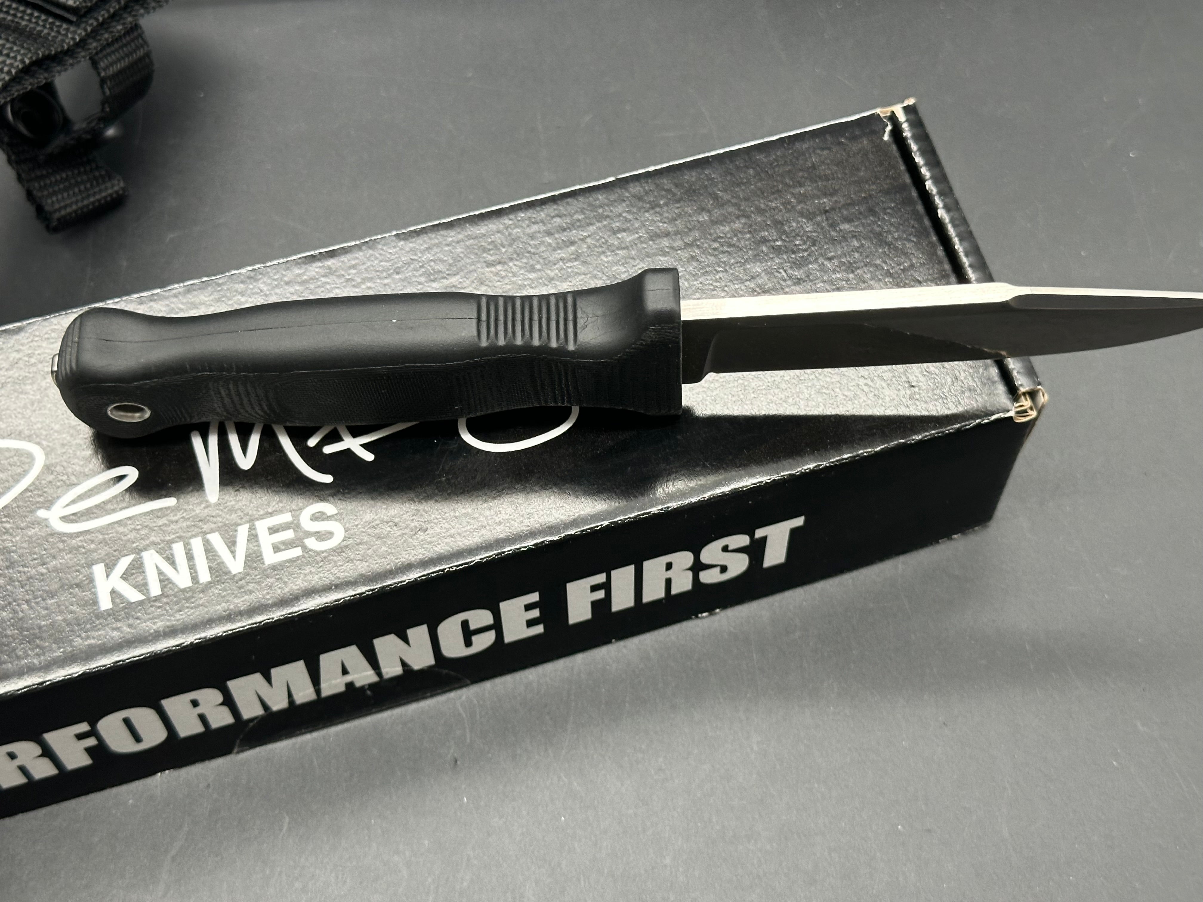 Demko Armiger 4 4.25" CPM-MagnaCut Black Rubber Handle