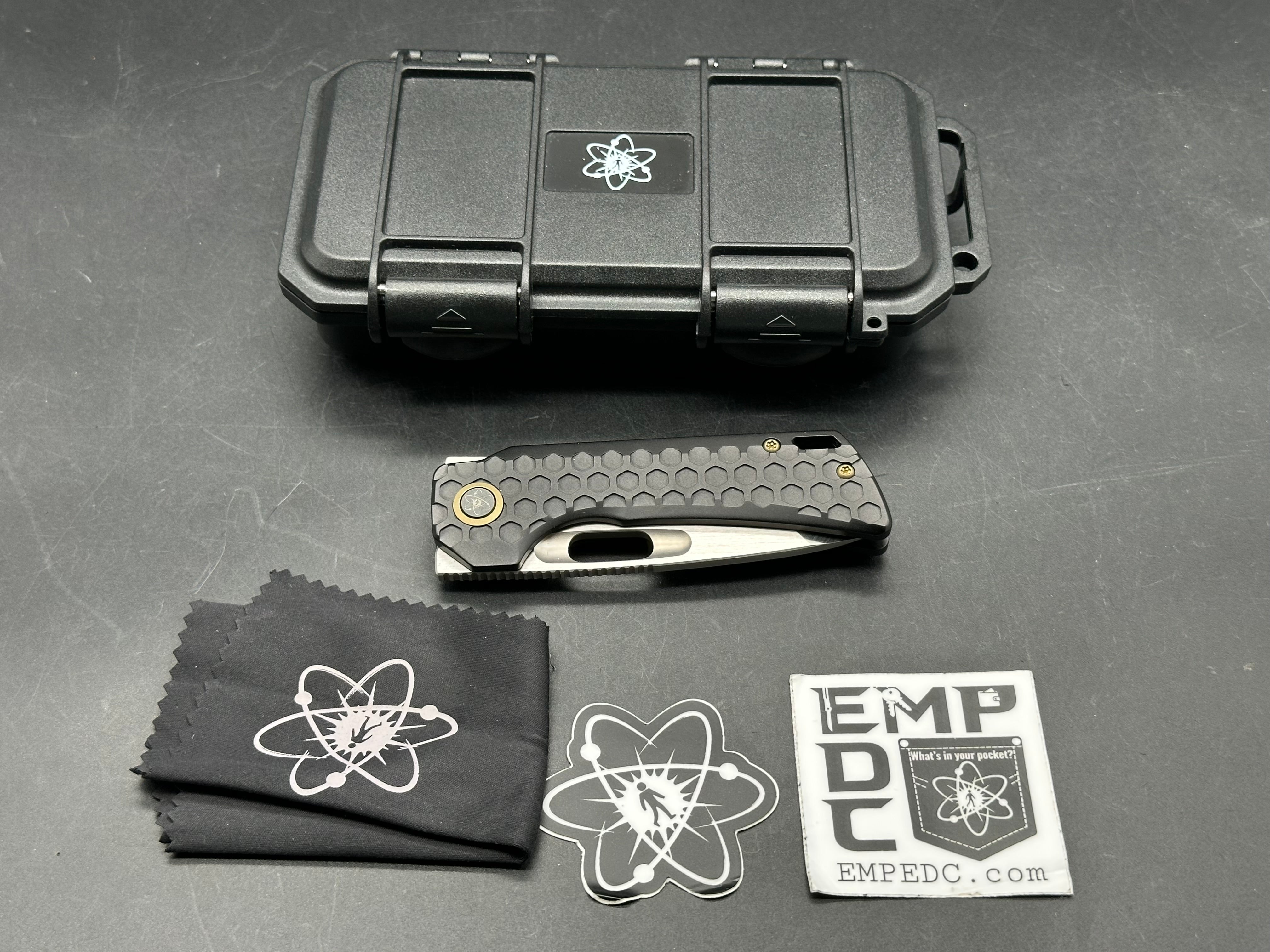 EMP EDC - Nymble X/Black Milled Ti Handle + Bronze Hardware & Satin M390