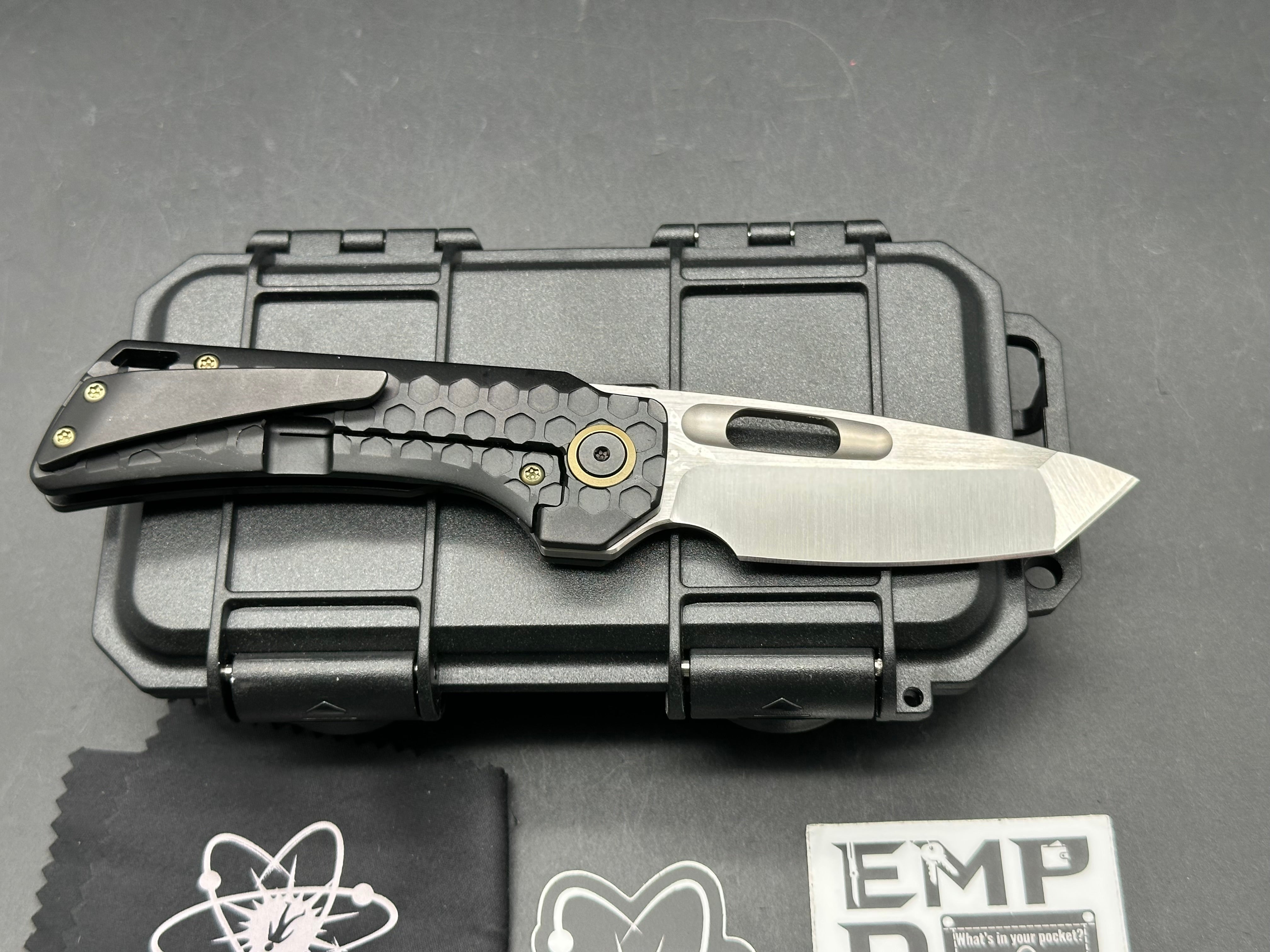 EMP EDC - Nymble X/Black Milled Ti Handle + Bronze Hardware & Satin M390