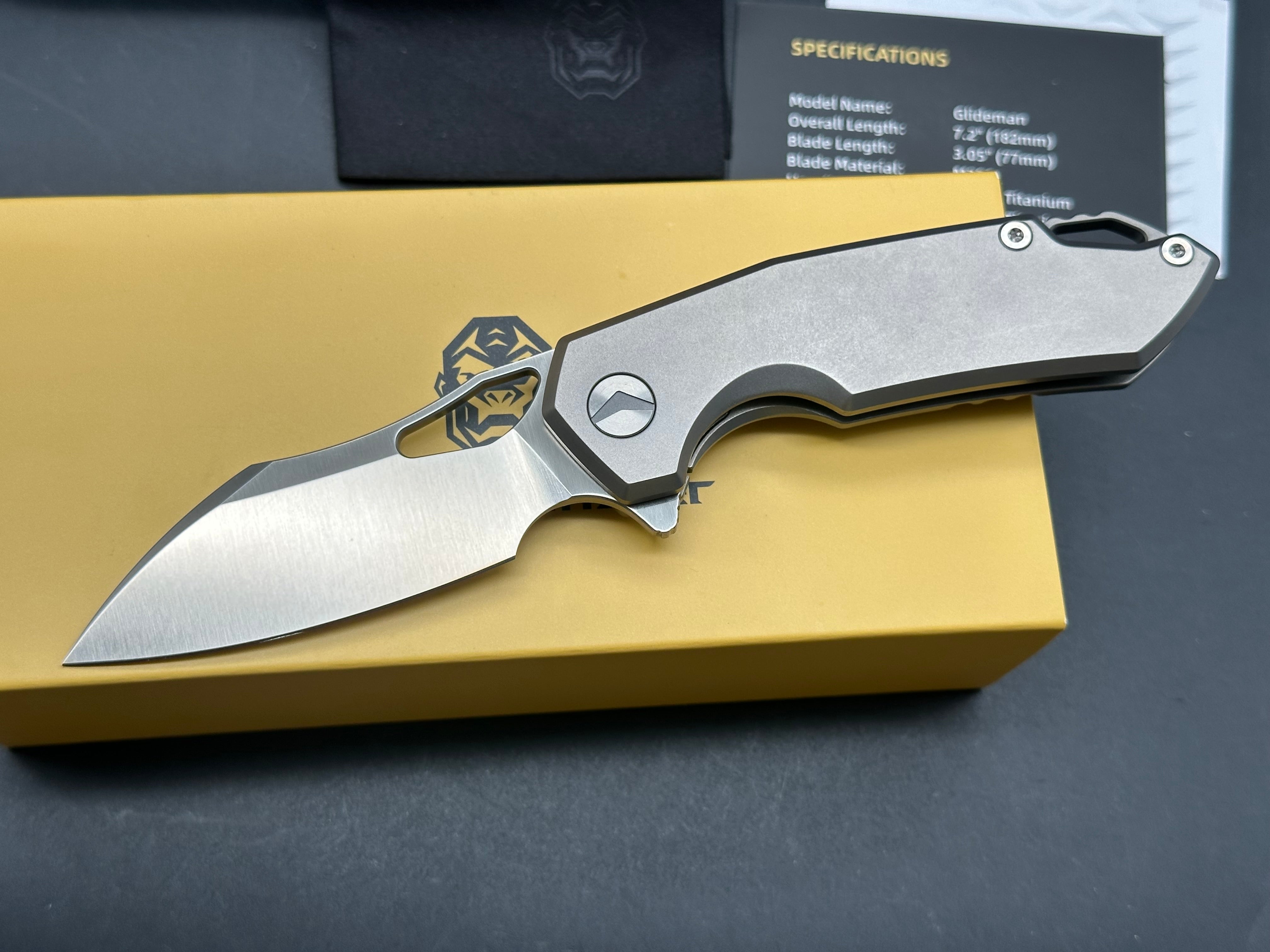 Ferramonster Glideman titanium handle w/M390 blade