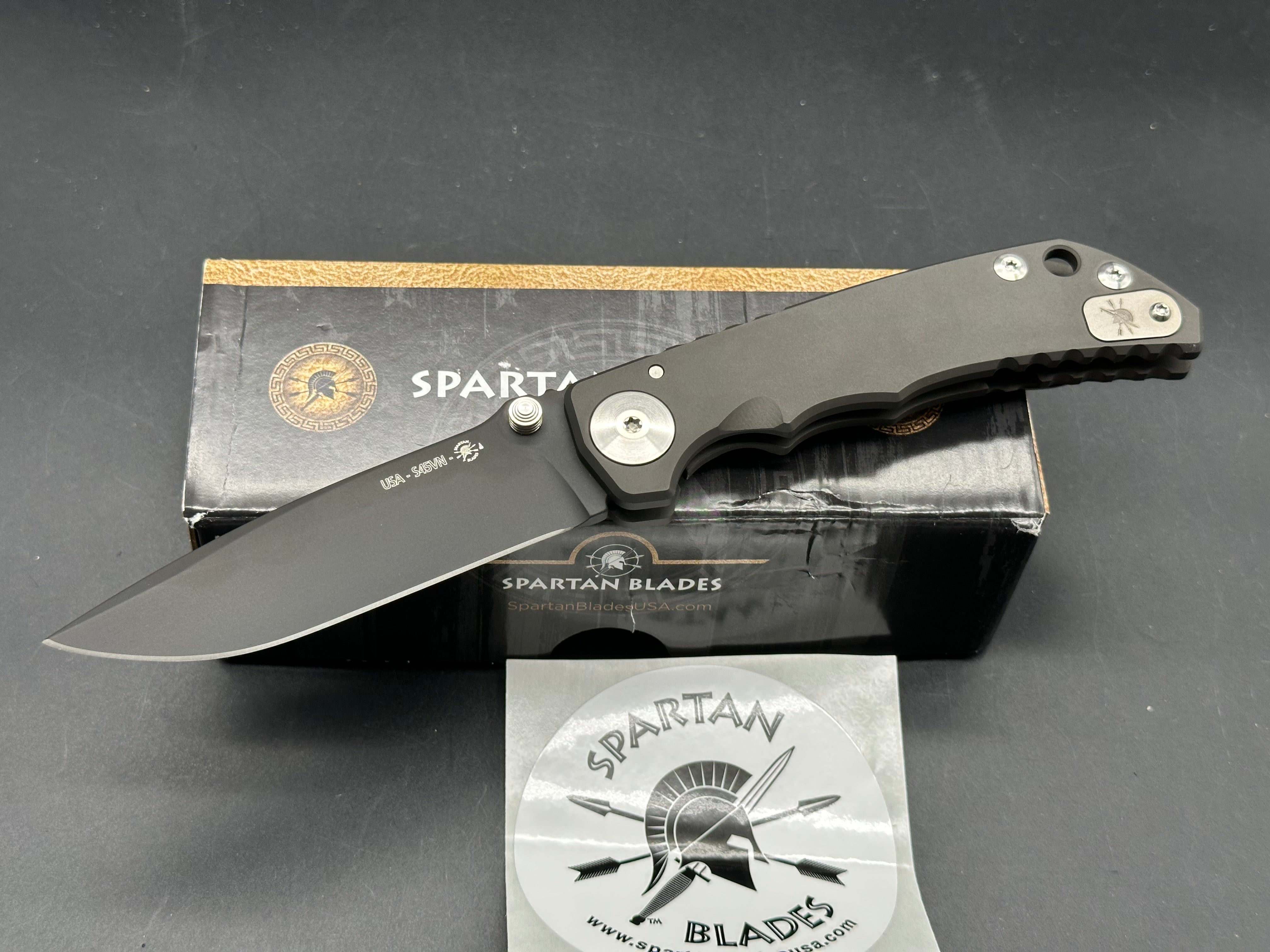Spartan Blades Harsey Folder S45VN Black PVD