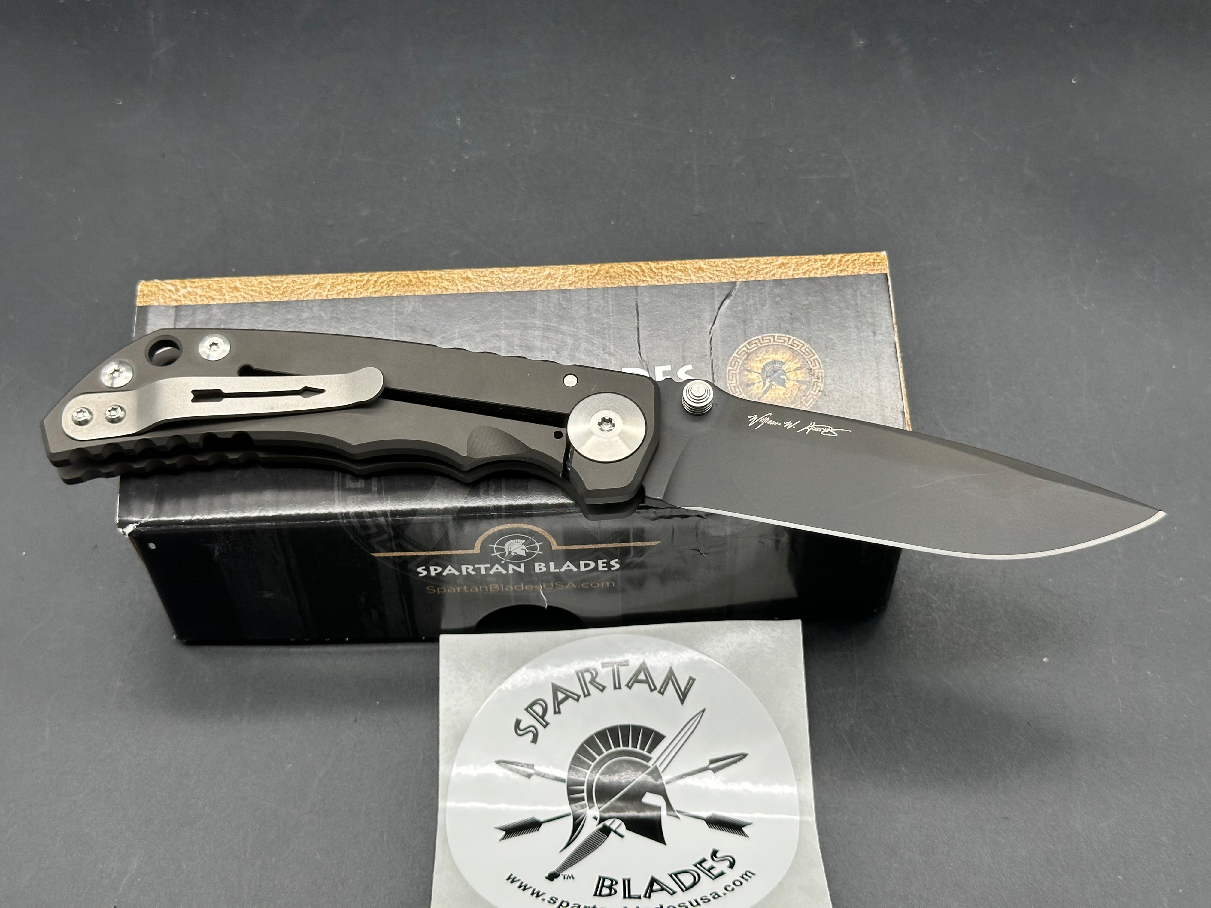 Spartan Blades Harsey Folder S45VN Black PVD