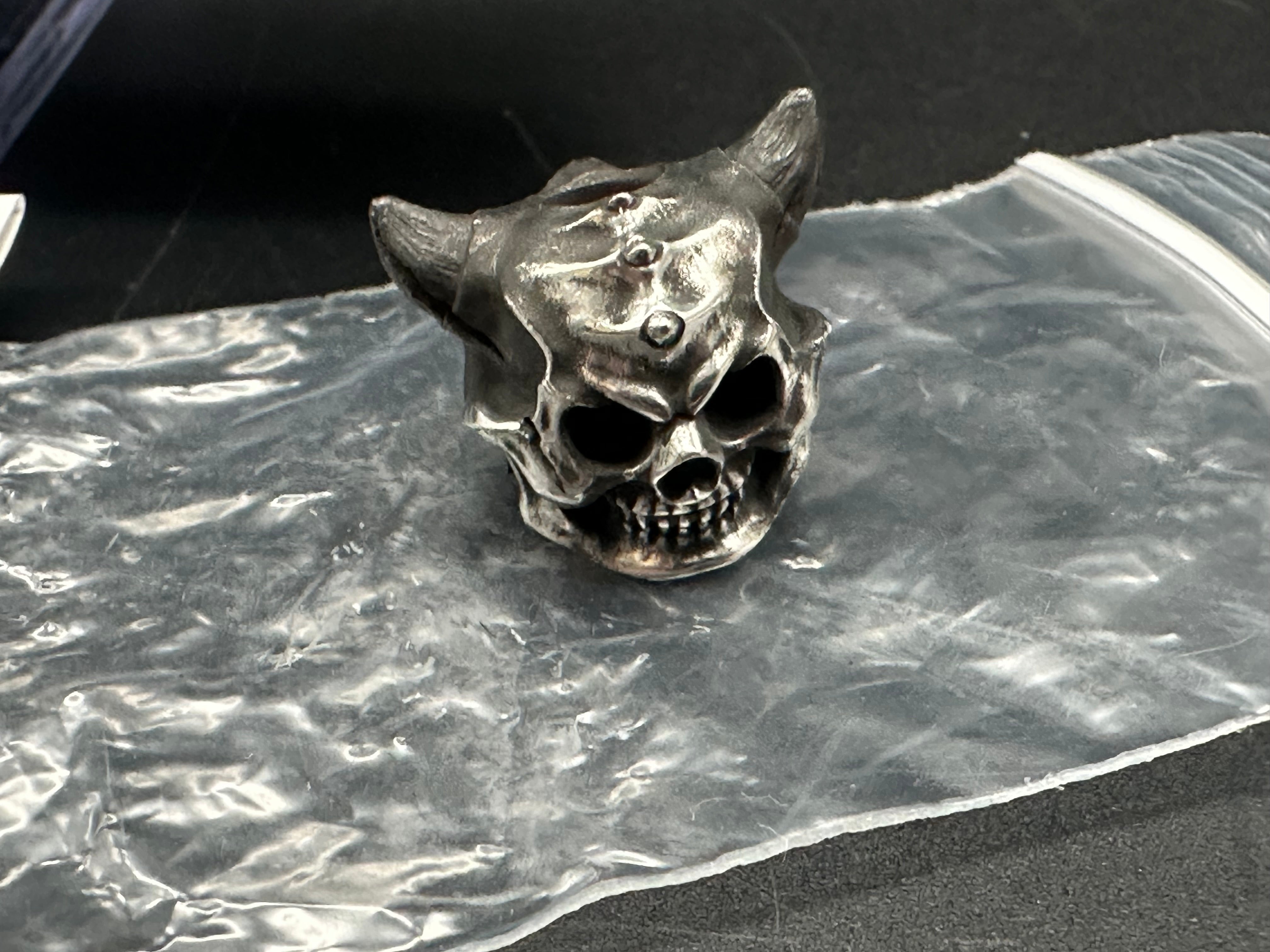 Olamic Whippersnapper titanium handle with blue titanium inlay