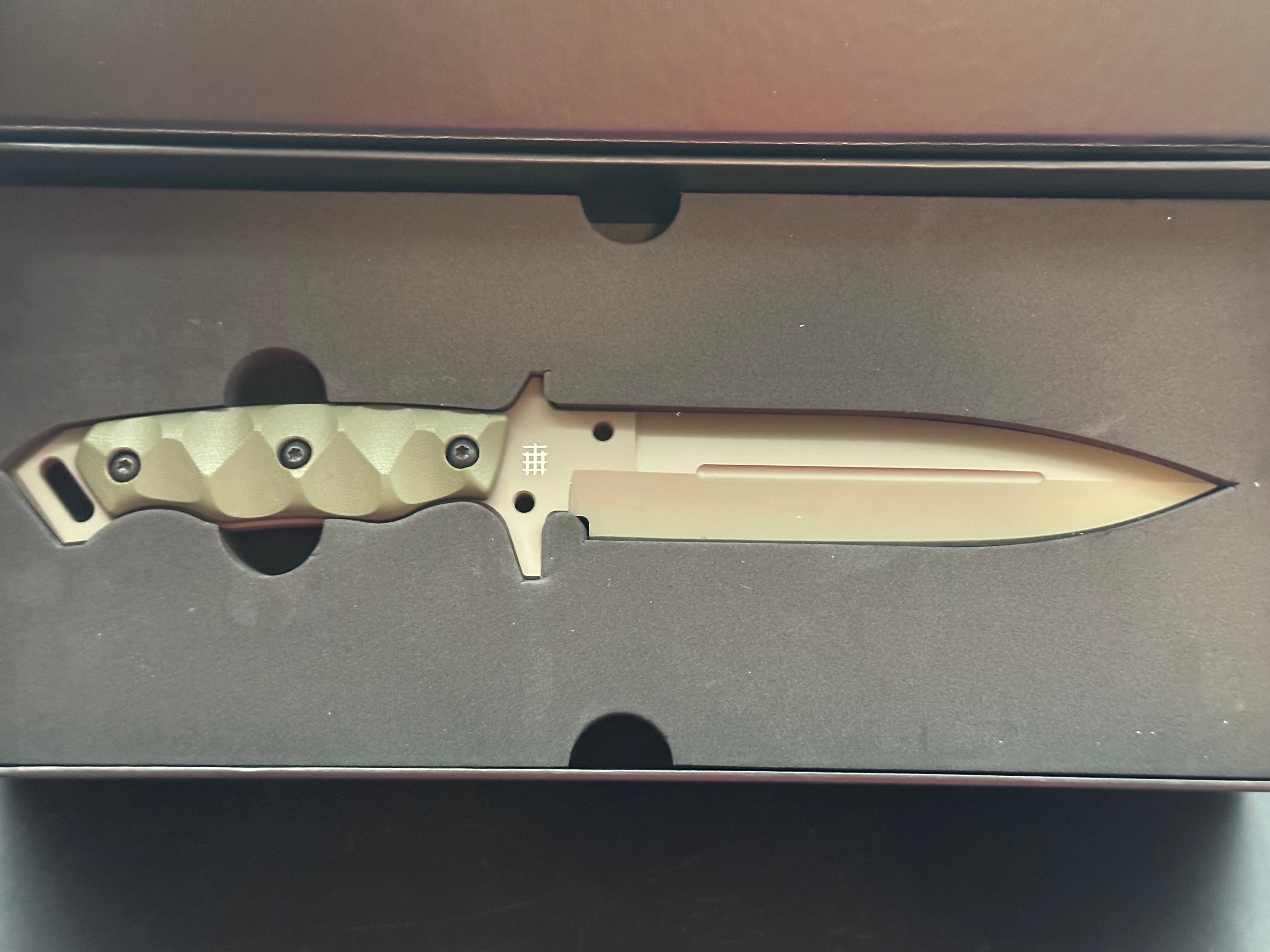 Halfbreed MIK-01P-OD Medium Infantry Knife Ranger Green G10