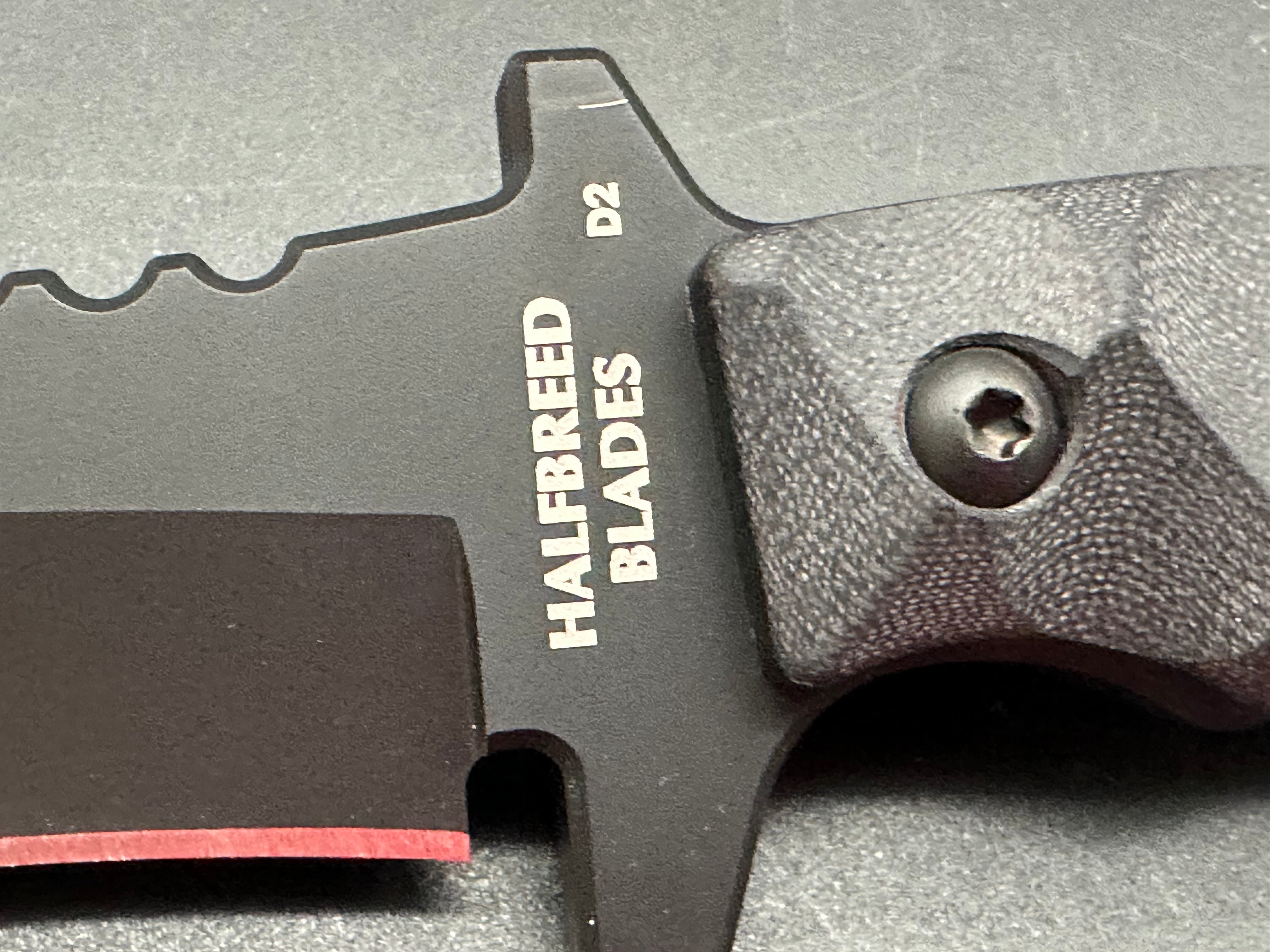 Halfbreed MCK-02-BLK Medium Clearance Knife Blk G-10