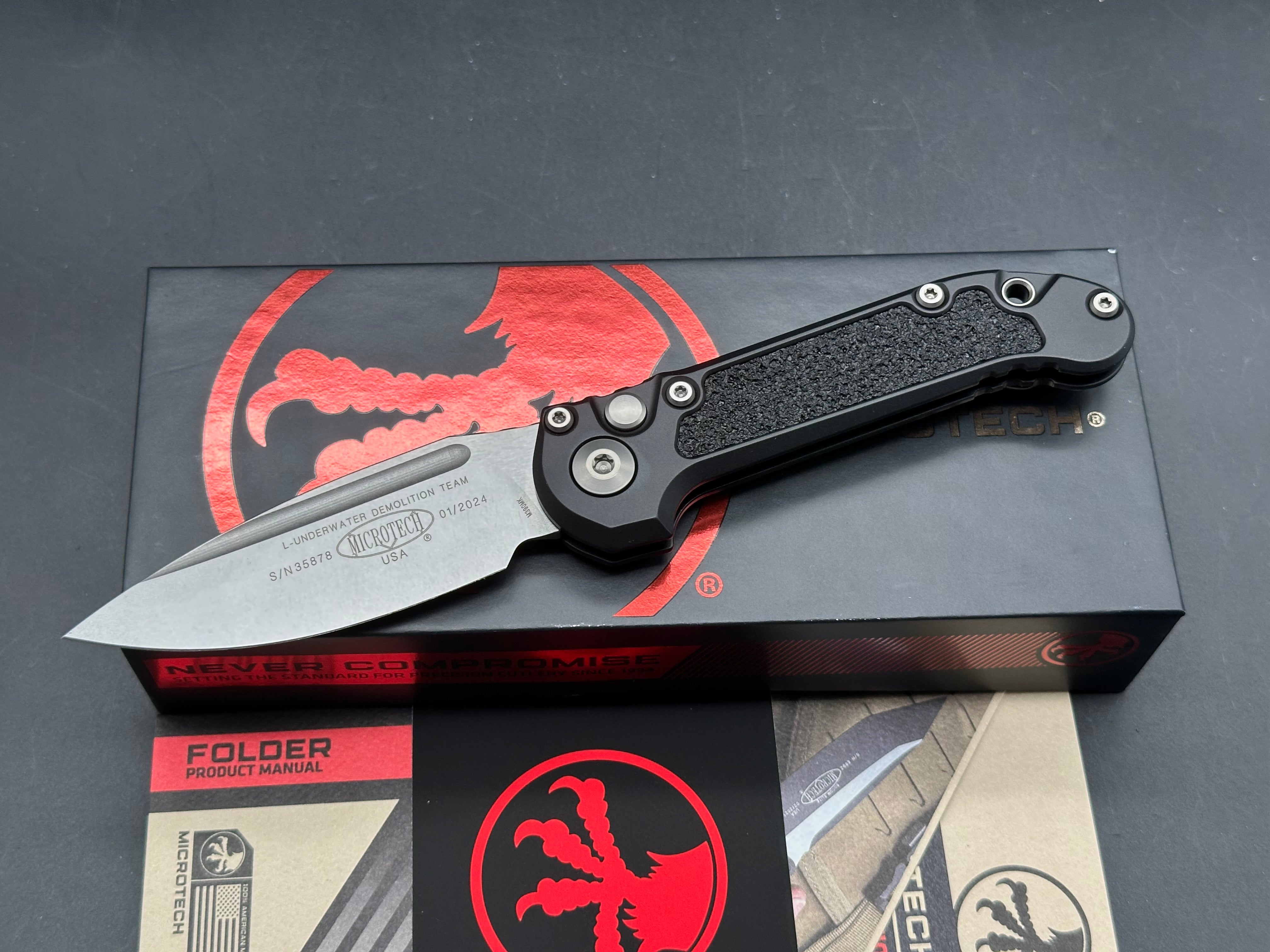 Microtech LUDT S/E Gen III Stonewash Standard