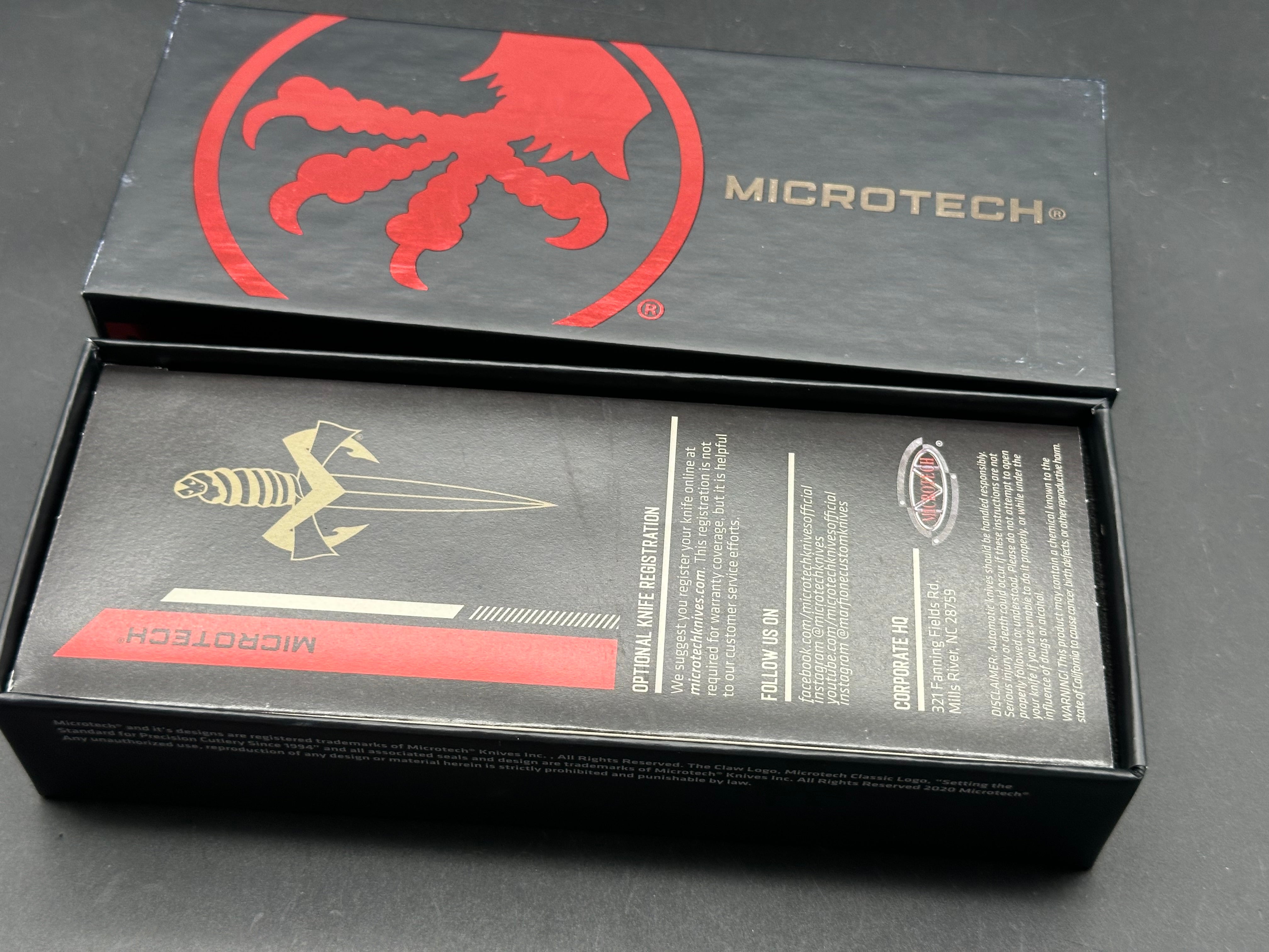 Microtech Ultratch D/E Satin Full Serrated 122-6