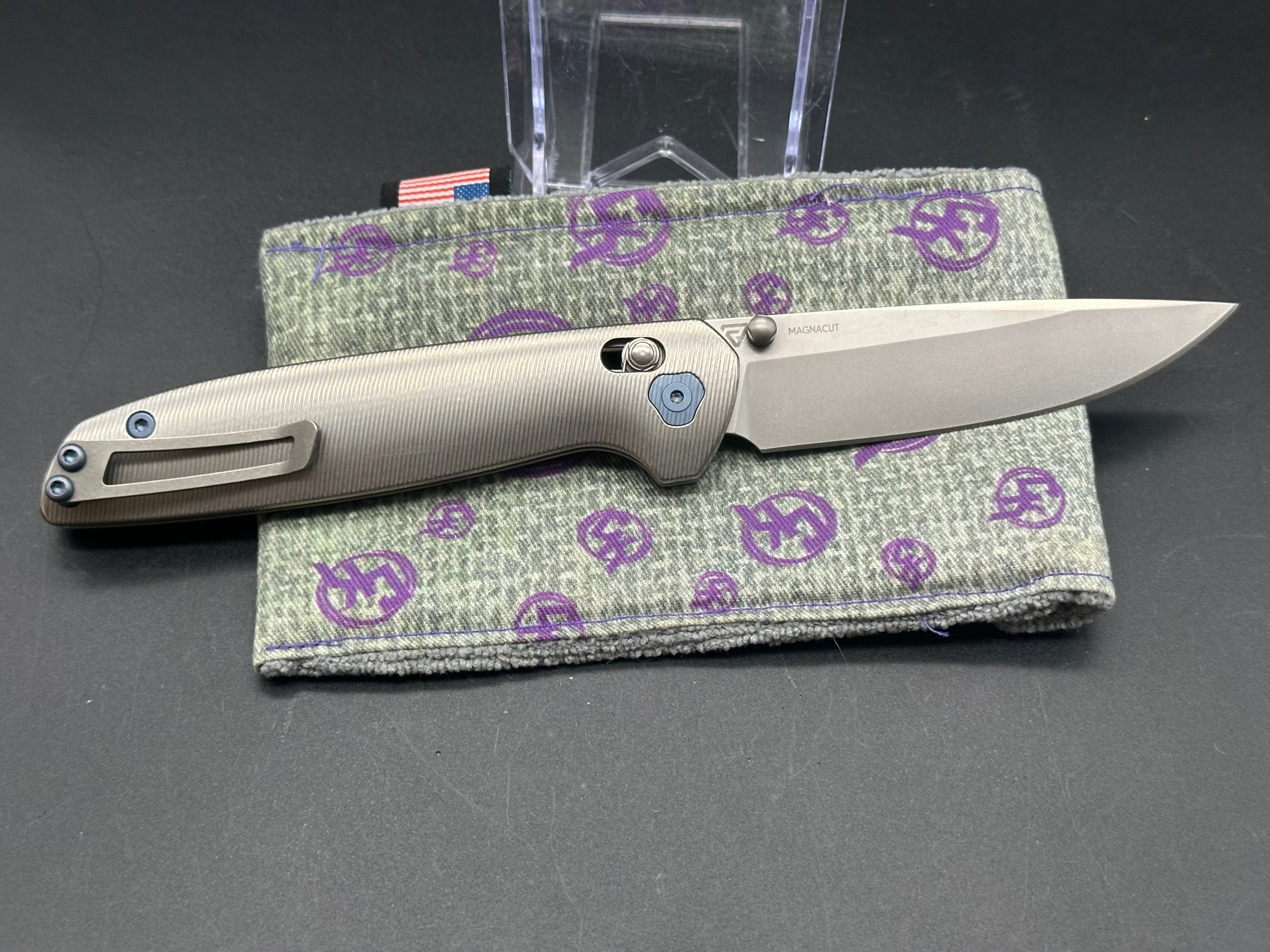 Tactile Turn Knives Maverick titanium handle w/Magnacut blade