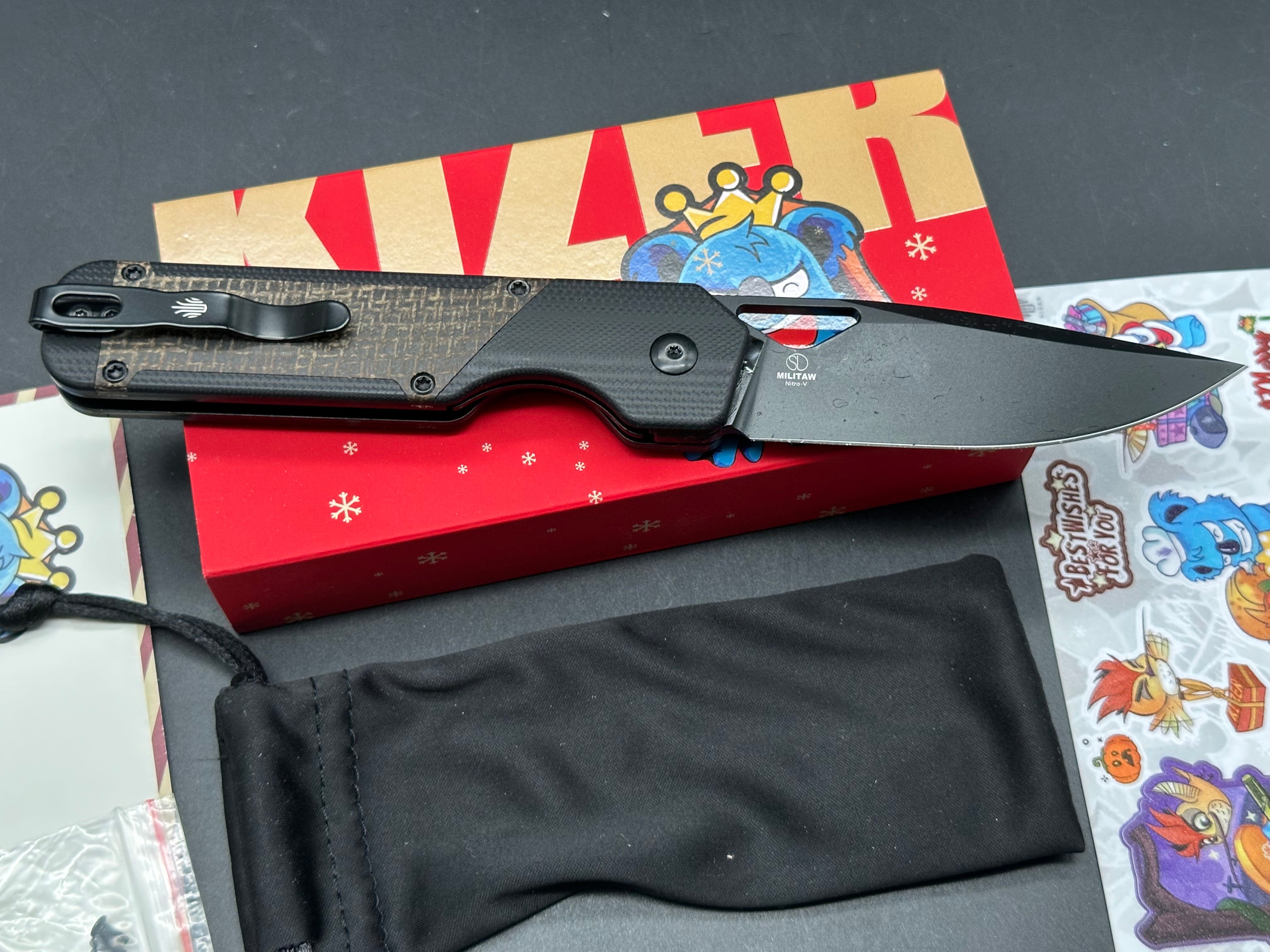 KIZER MILITAW 3.36" NITRO V G-IO/MICARTA