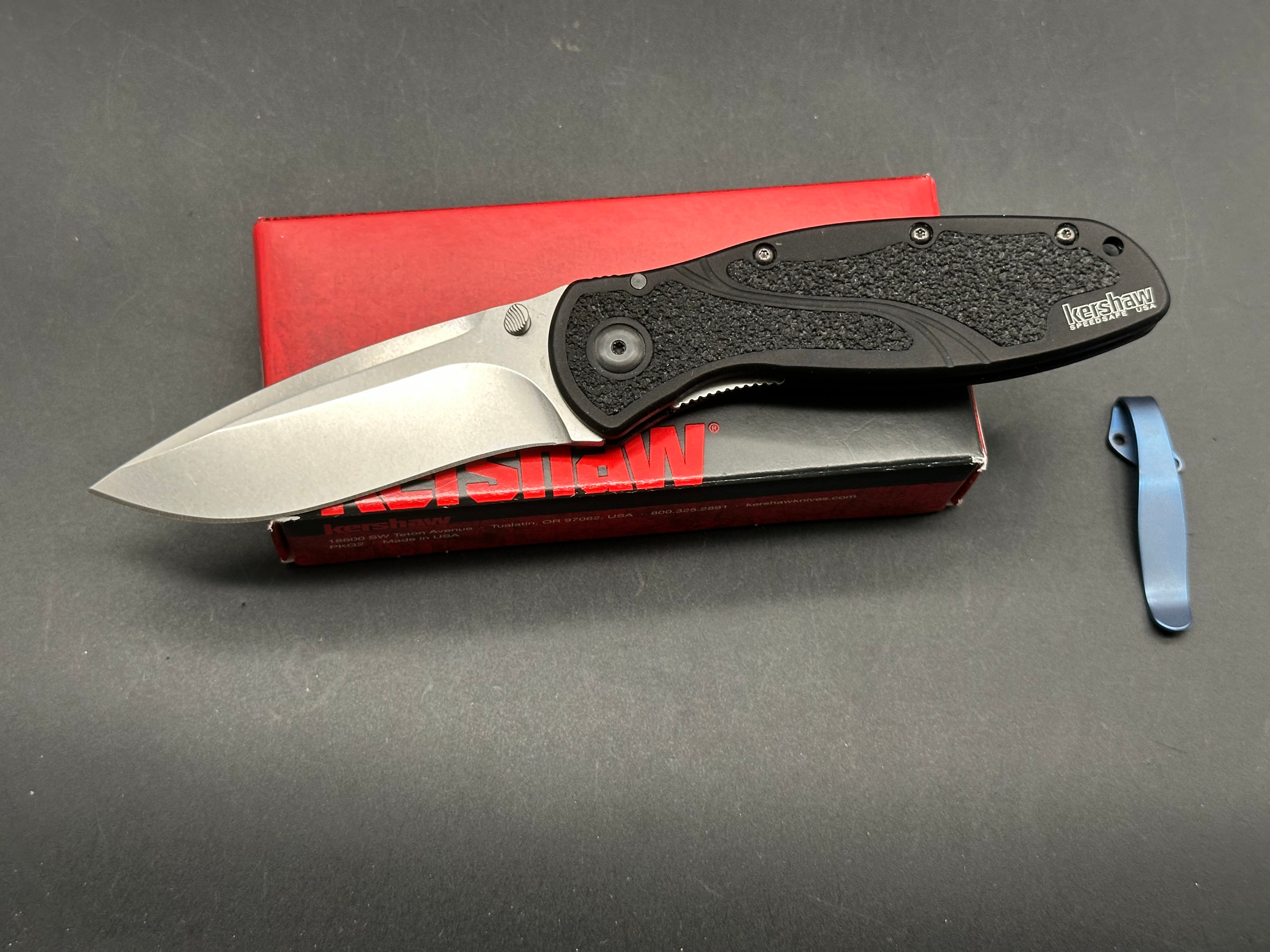 KERSHAW BLUR S30V ALUMINUM LNIB BUT INCORRECT BOX