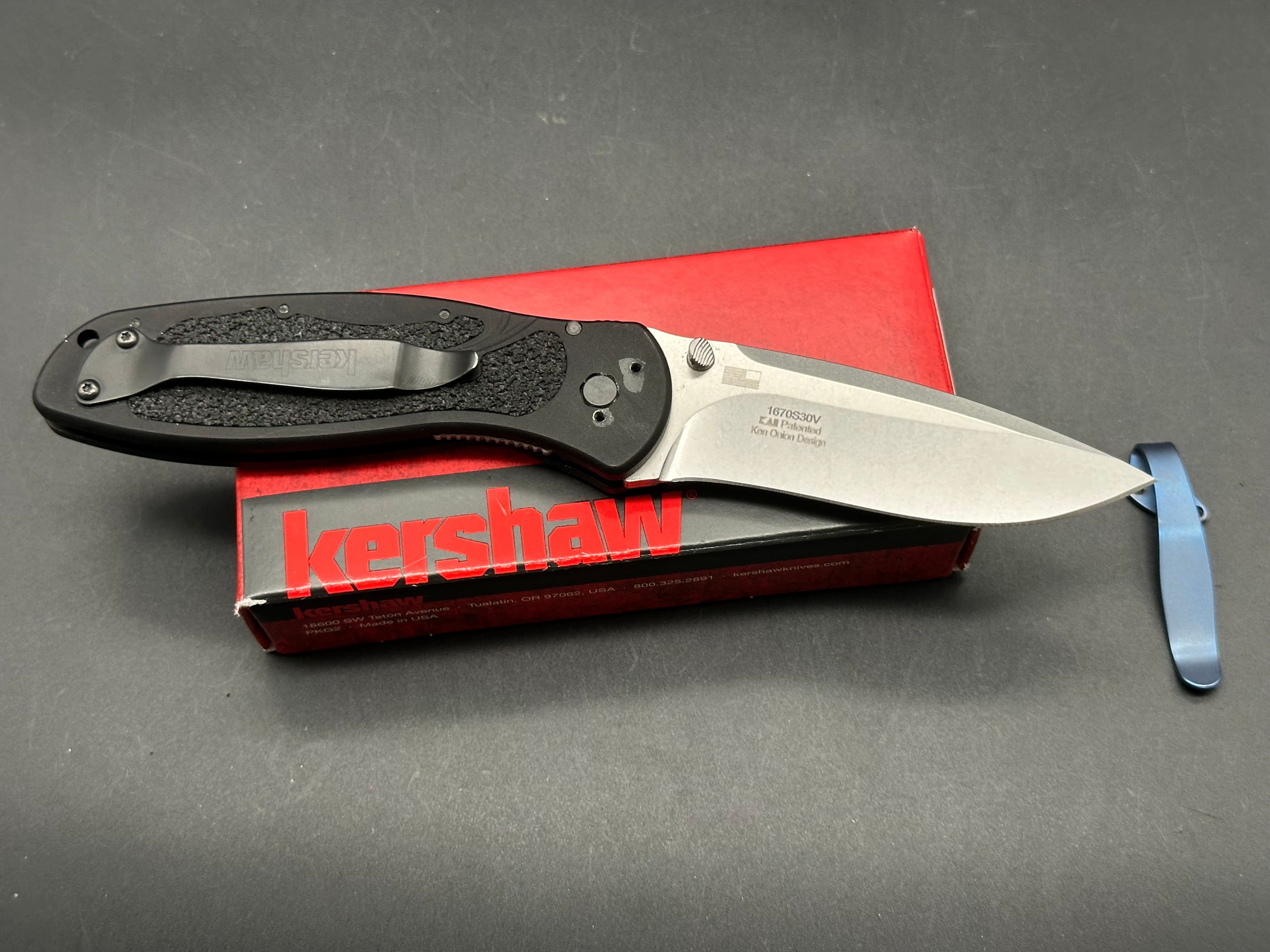 KERSHAW BLUR S30V ALUMINUM LNIB BUT INCORRECT BOX