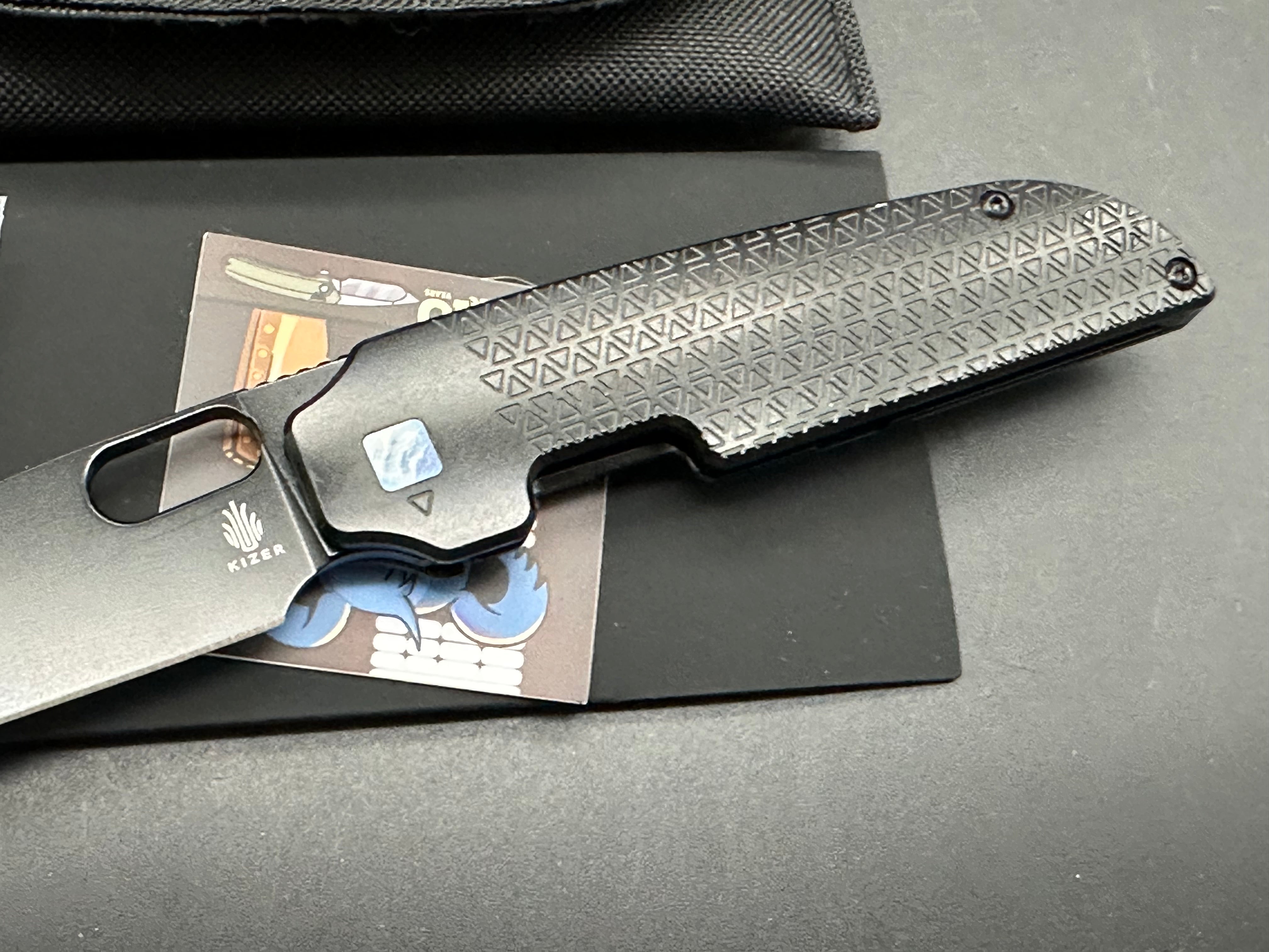 KIZER VARATAS 3.25" BLK Titanium
