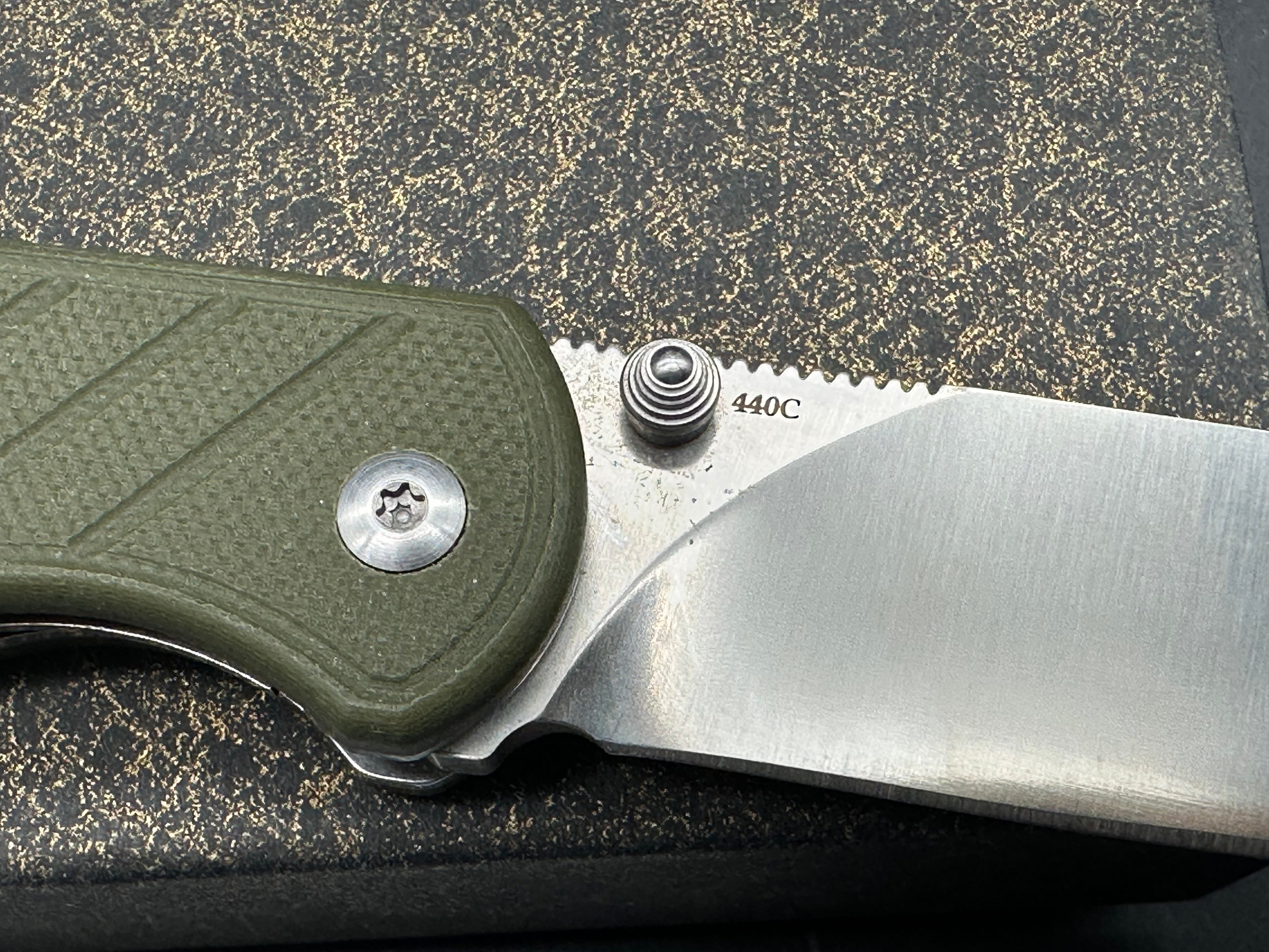 QSP Piglet Liner Lock Knife Green G-10 (3.1" Satin)
