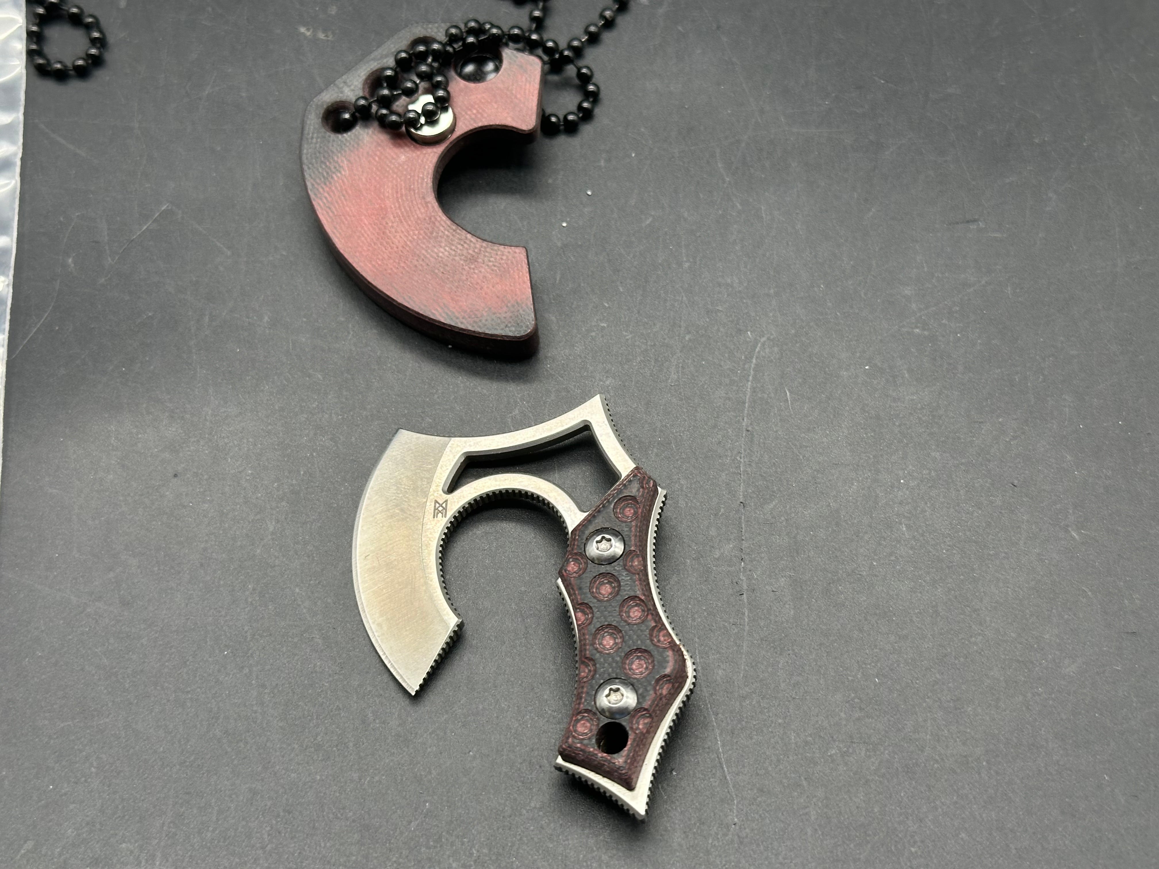 Midgards Messer Nori Nano V2 (Red G10)