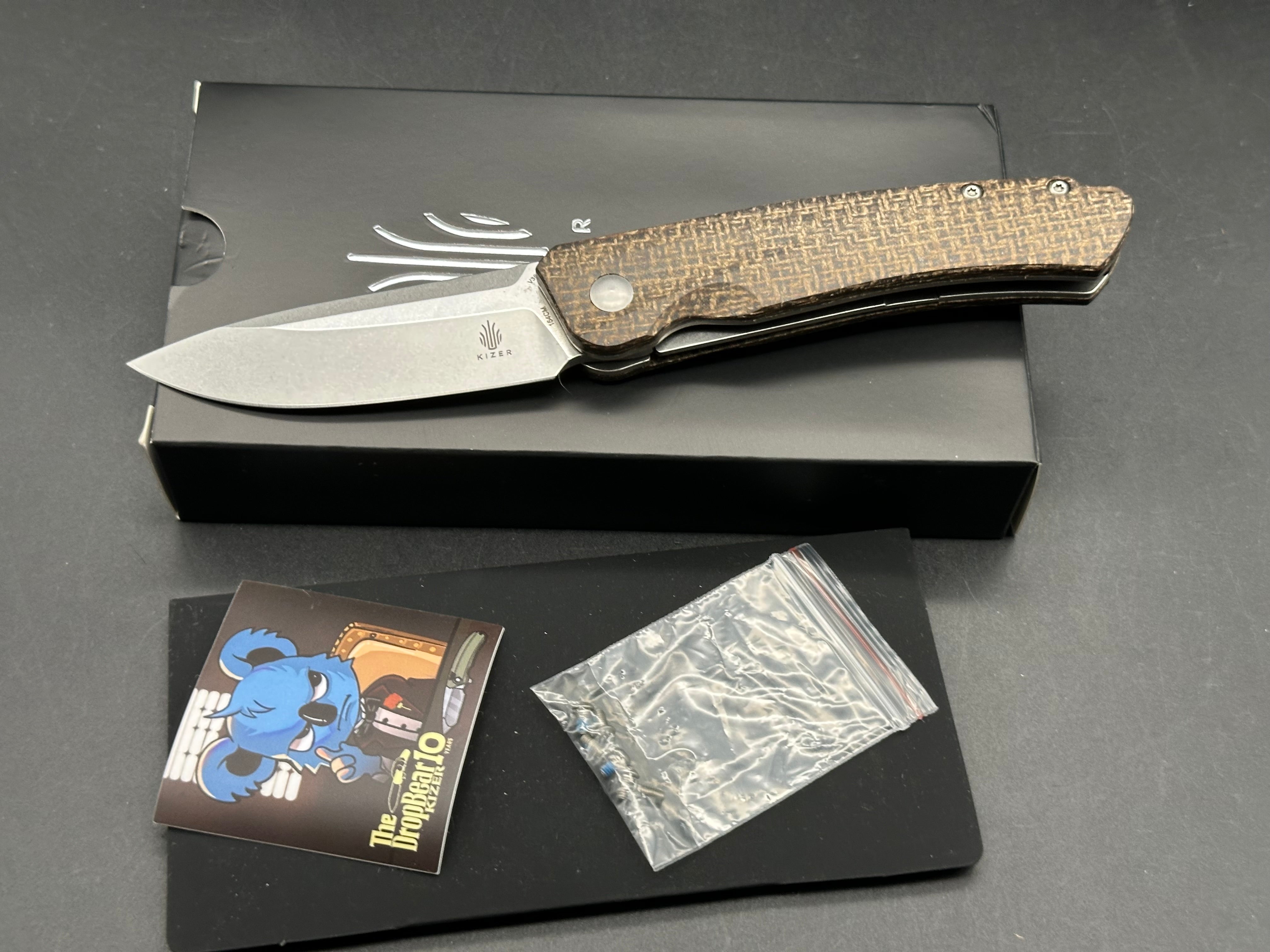KIZER AGRESSOR 3" 154CM MICARTA