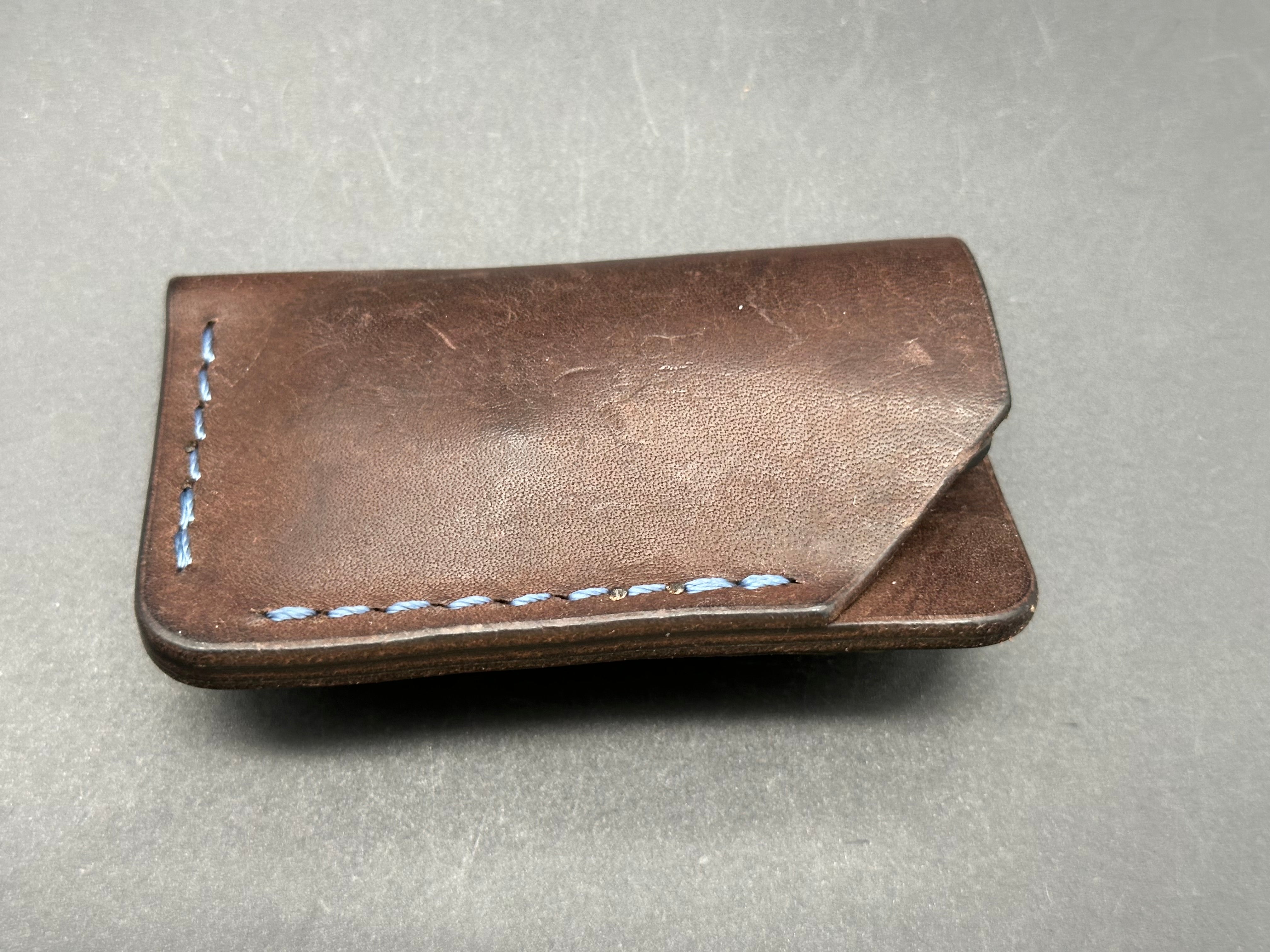 Civivi Damascus Baby Banter with aftermarket Composite carbon fiber scales