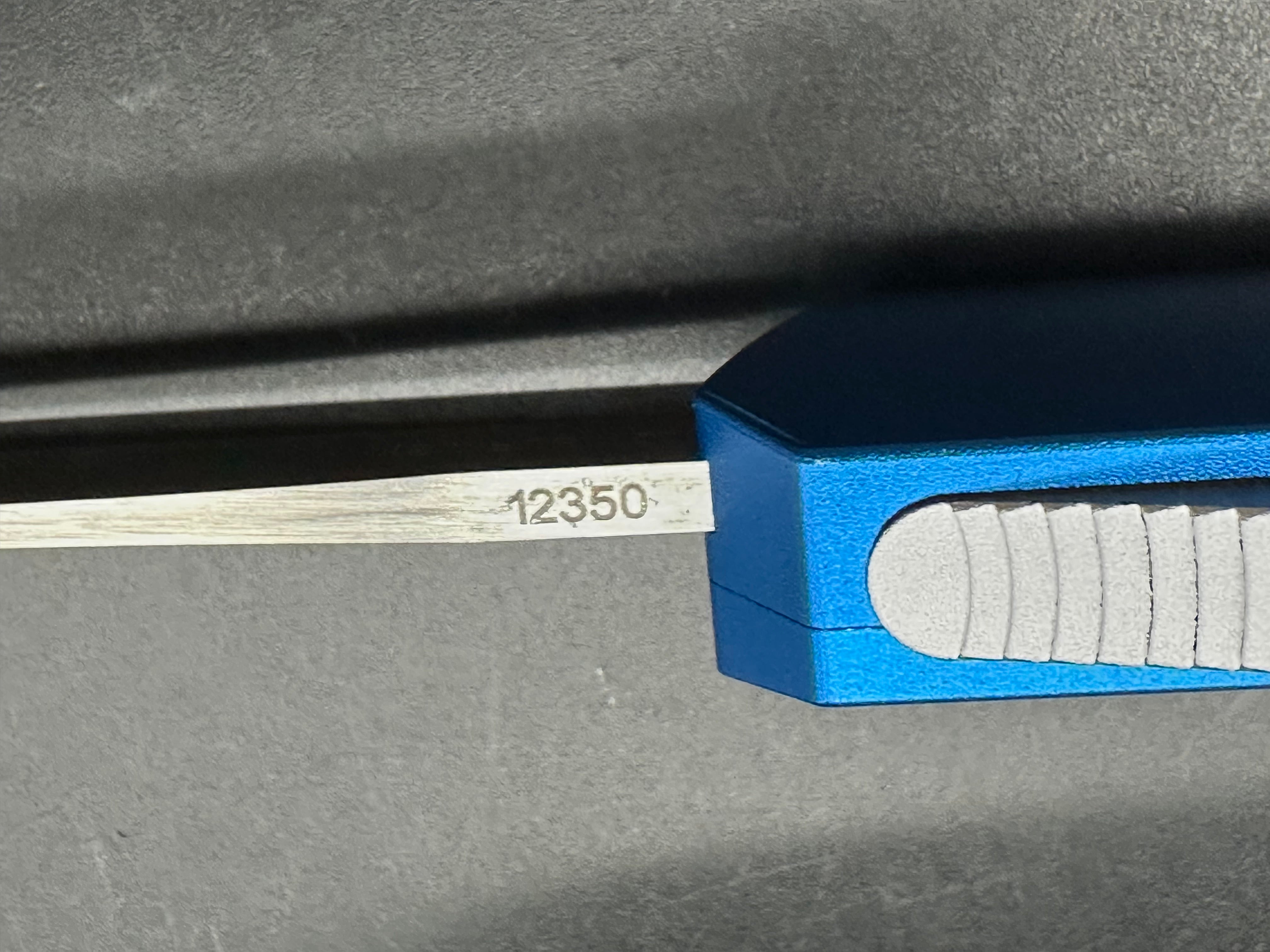 Boker Kwaiken OTF Automatic Knife Blue Aluminum (3.4" Satin)