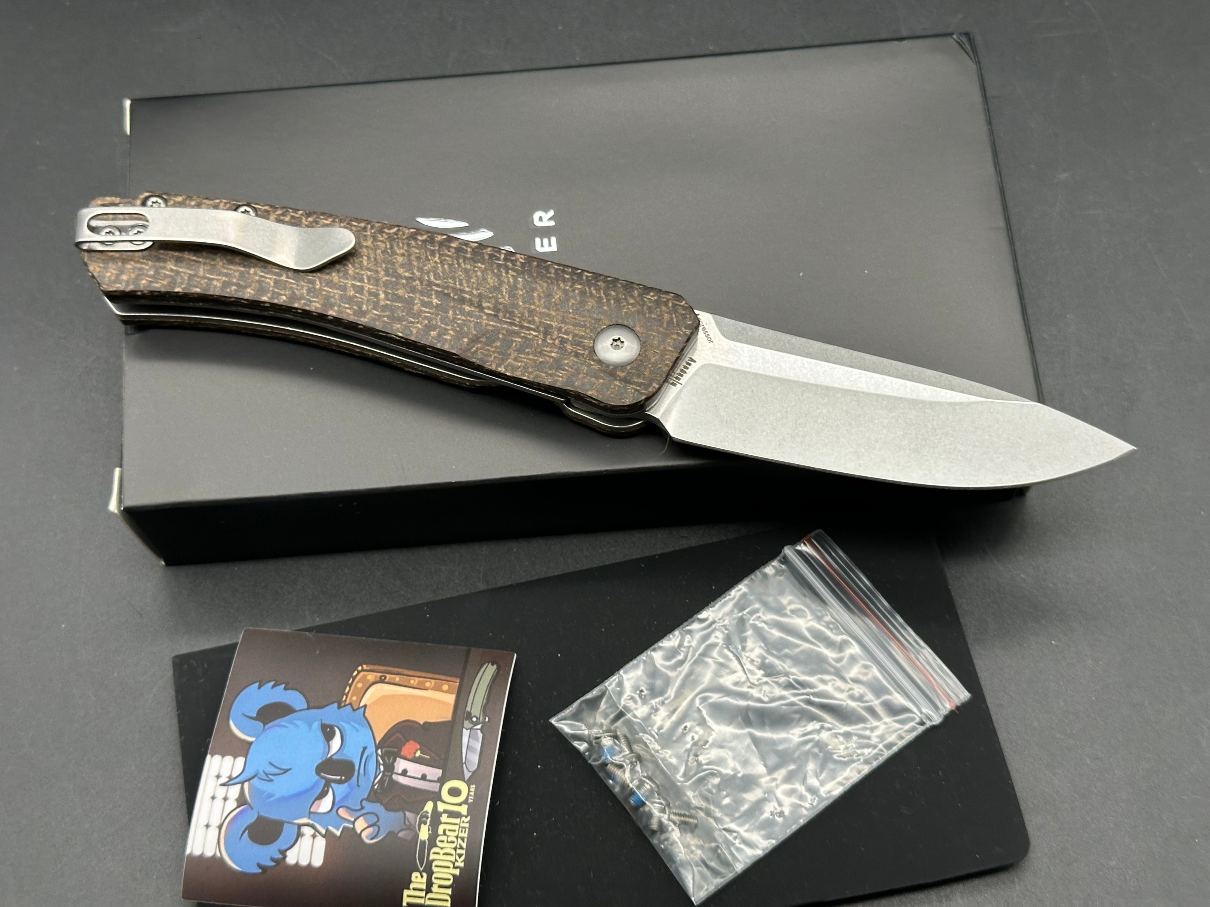 KIZER AGRESSOR 3" 154CM MICARTA
