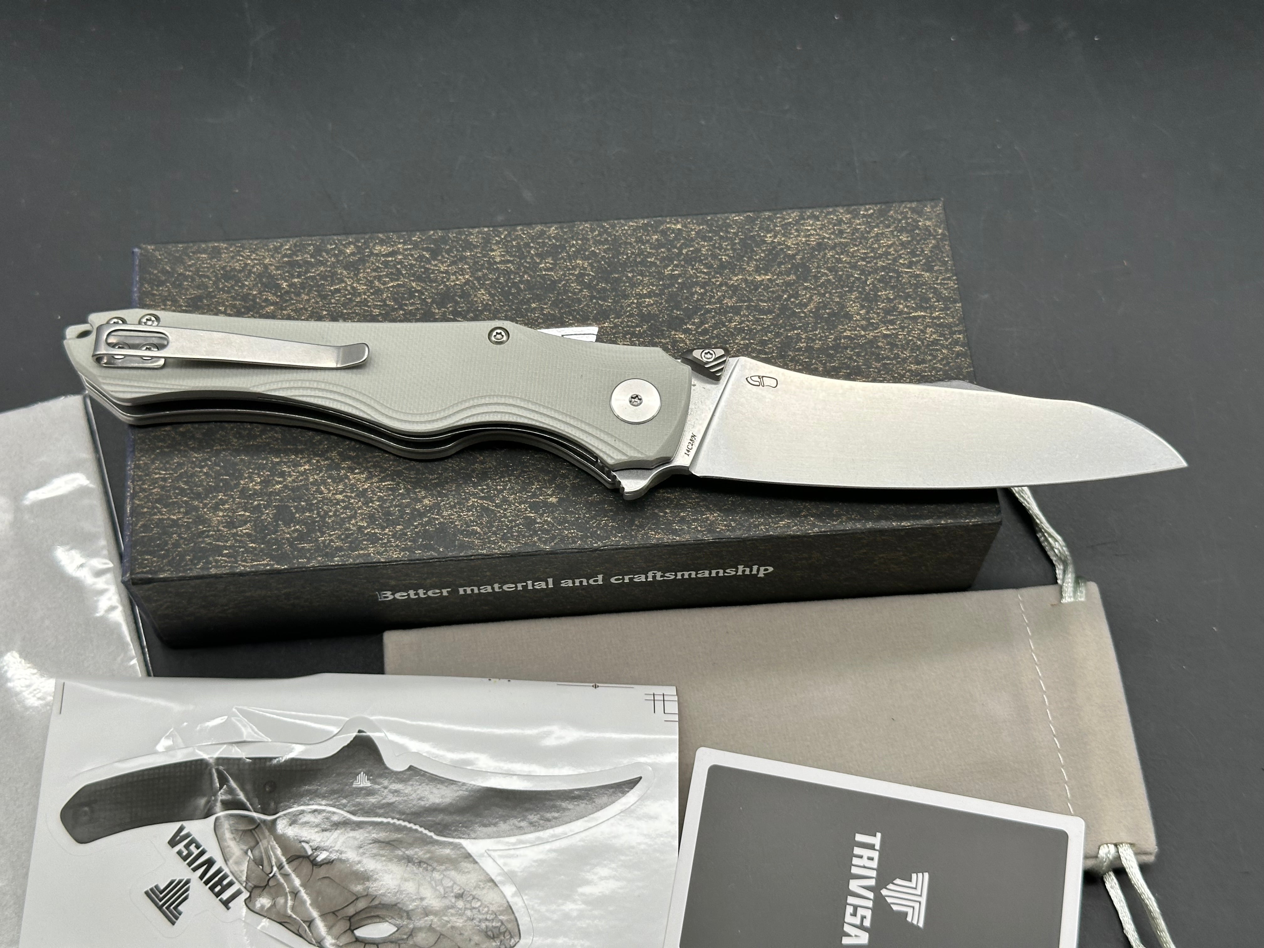 TRIVISA TRITON GRAY G-10 3.89” I4C28N